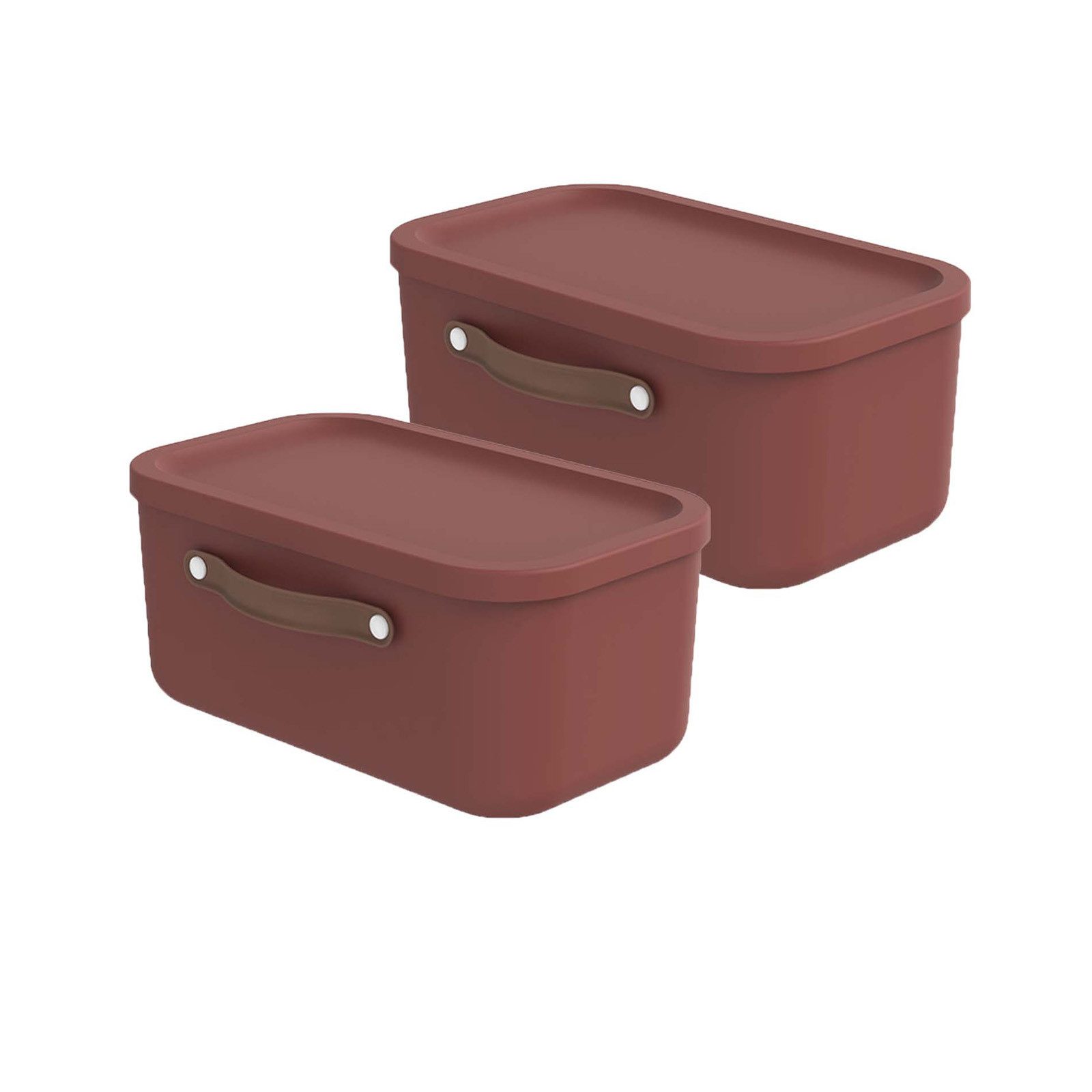 ROTHO Stapelbox 2er-Set Kiste mit Deckel Maloja 12l (Aufbewahrungsset, 2er-Set)