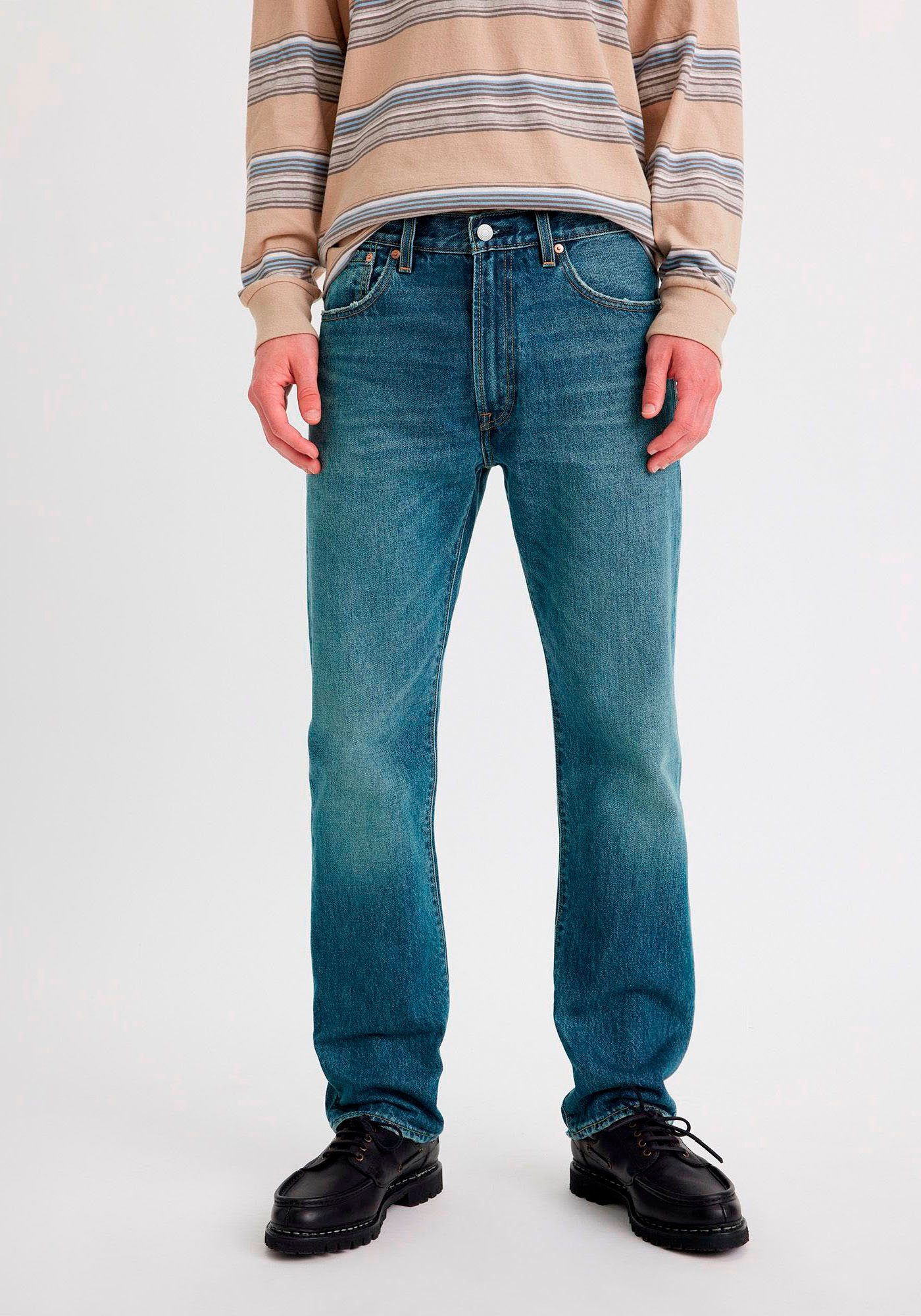 Levi's® Straight-Jeans 551Z AUTHENTIC mit Lederbadge WE LOVE MIDS