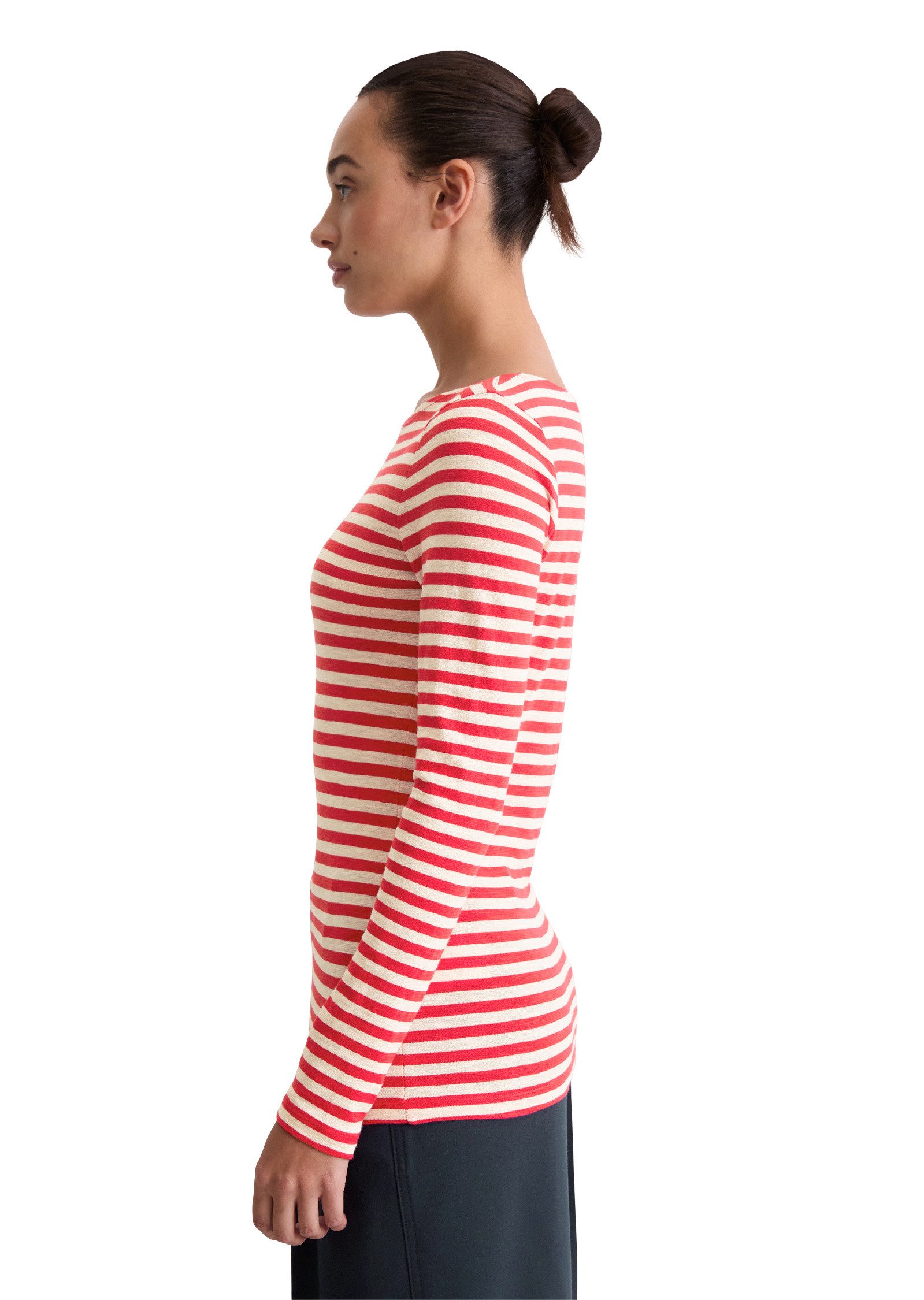 Marc O'Polo Langarmshirt aus Organic Cotton Slub Jersey günstig online kaufen