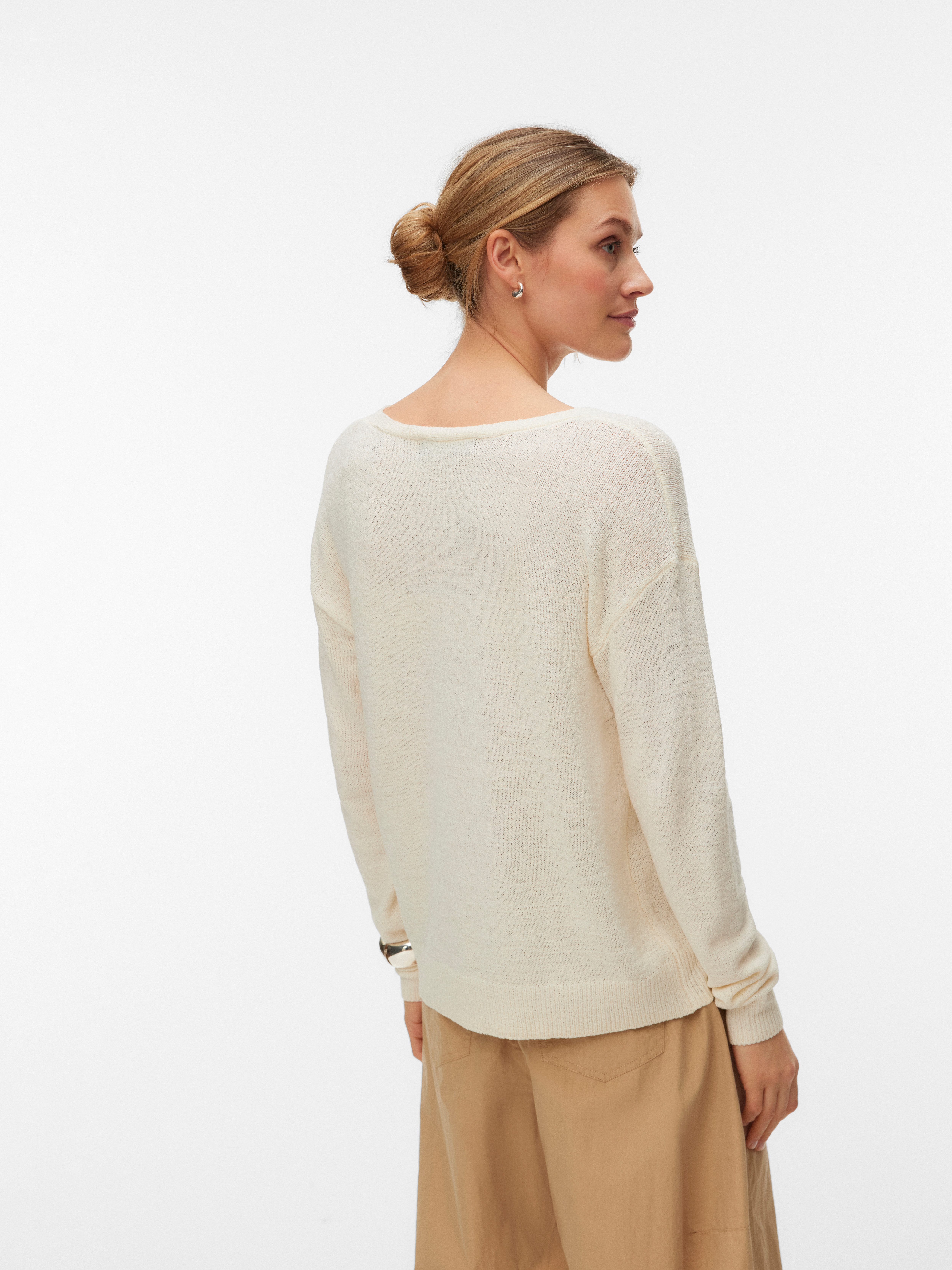 Vero Moda Strickpullover VMCHARITY LS V-NECK PULLOVER NOOS