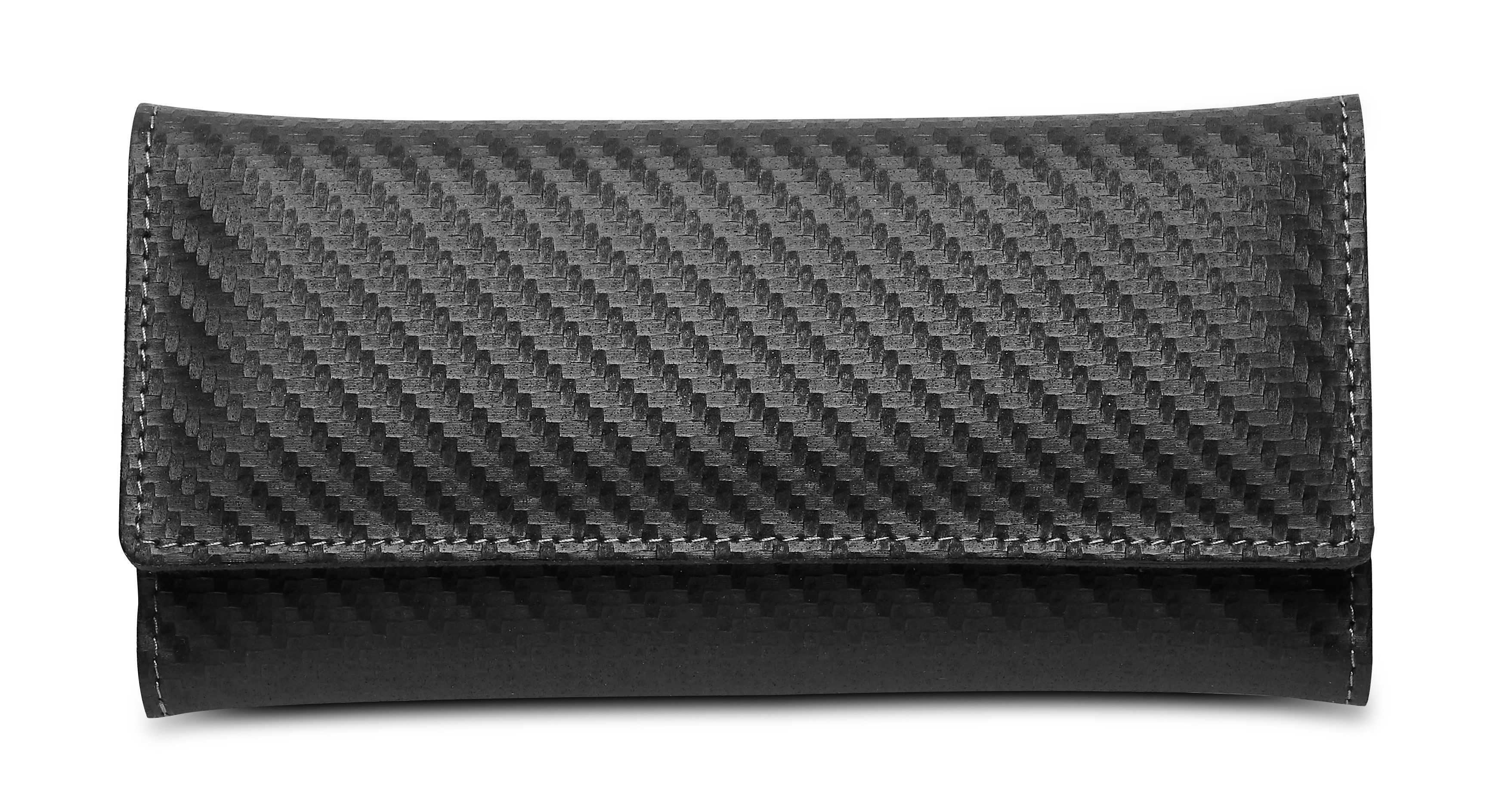 nippes Solingen Maniküre-Etui Maniküre-Set Karbon 5-tlg. Rostfreier & Nickelfreier Edelstahl, 5 tlg., echtes Leder