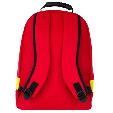 SANISMART Arzttasche Notfallrucksack MEDICUS S Rot Nylon 45 x 35 x 15 cm + 3 Modultaschen