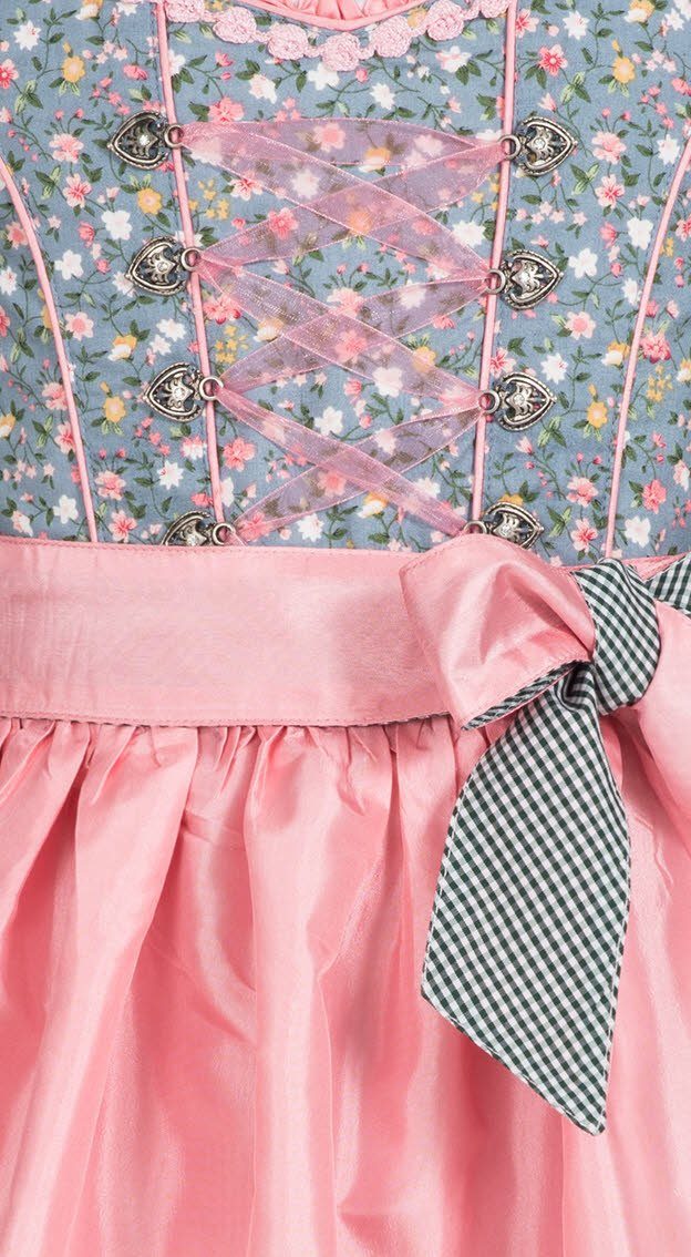 Nübler Kinderdirndl Gerhild - 3-teiliges Set In Kiwi