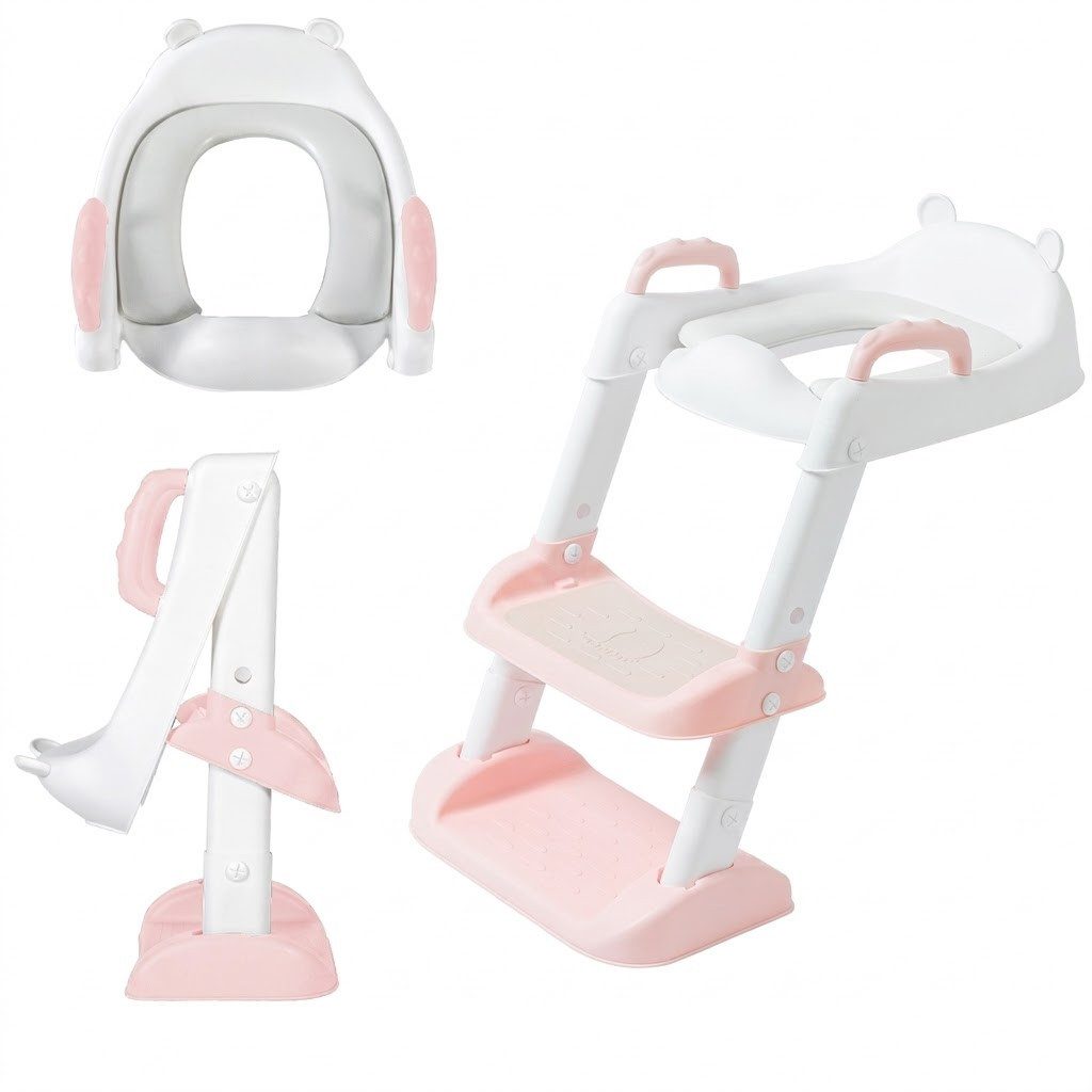 Töpfchen Toilettensitz mit Leiter & Tritthocker – Töpfchentraining