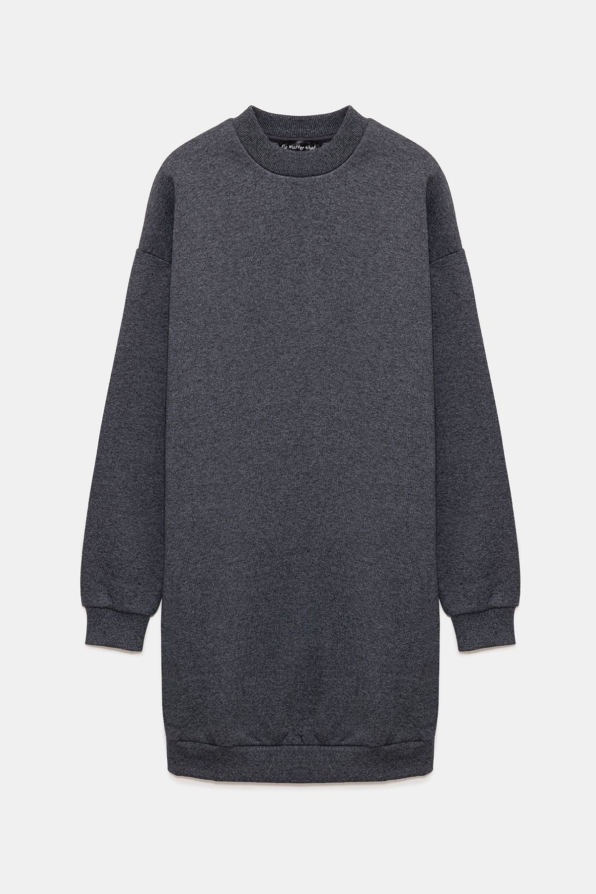 Midikleid Langärmeliges Sweatshirtkleid