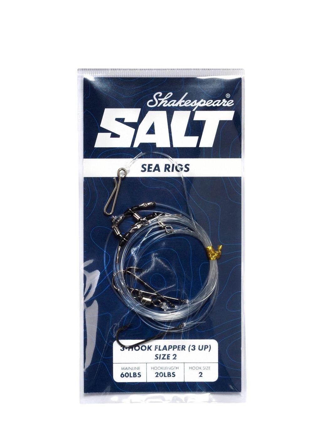 Butthaken Shakespeare 3-Hook Flapper 3 Up Size 2