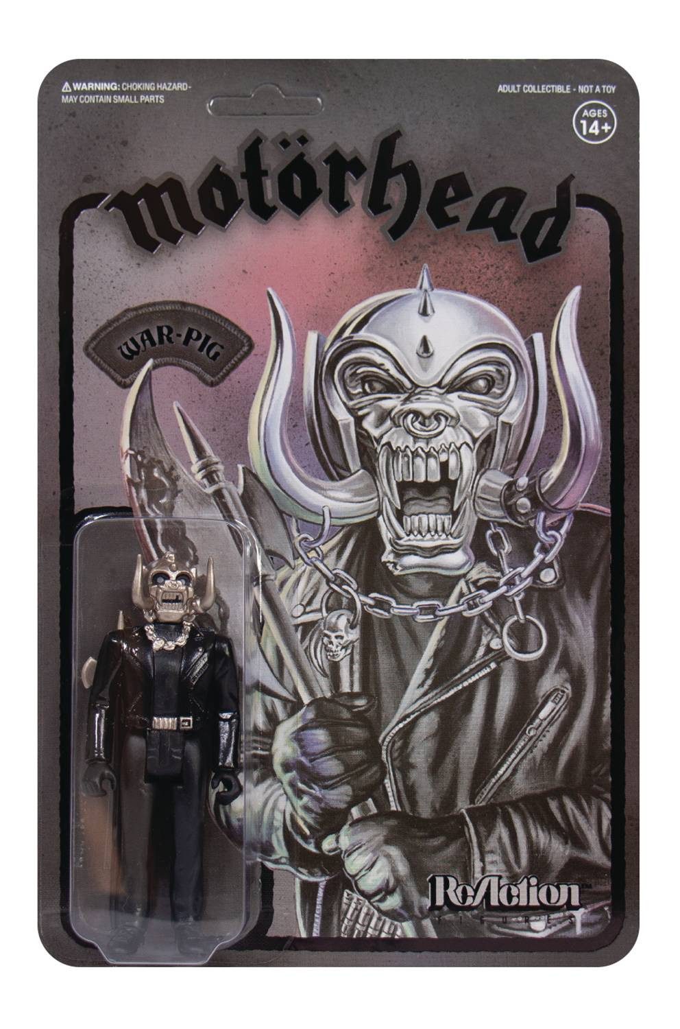 Super7 Actionfigur MOTÖRHEAD WARPIG BLACK METAL REACTION ACTIONFIGUR
