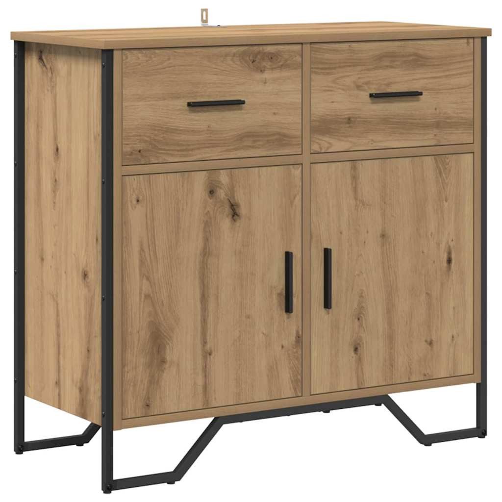 vidaXL Sideboard Sideboard mit Schubladen Artisan-Eiche 79,5 x 35,5 x 74,5 günstig online kaufen
