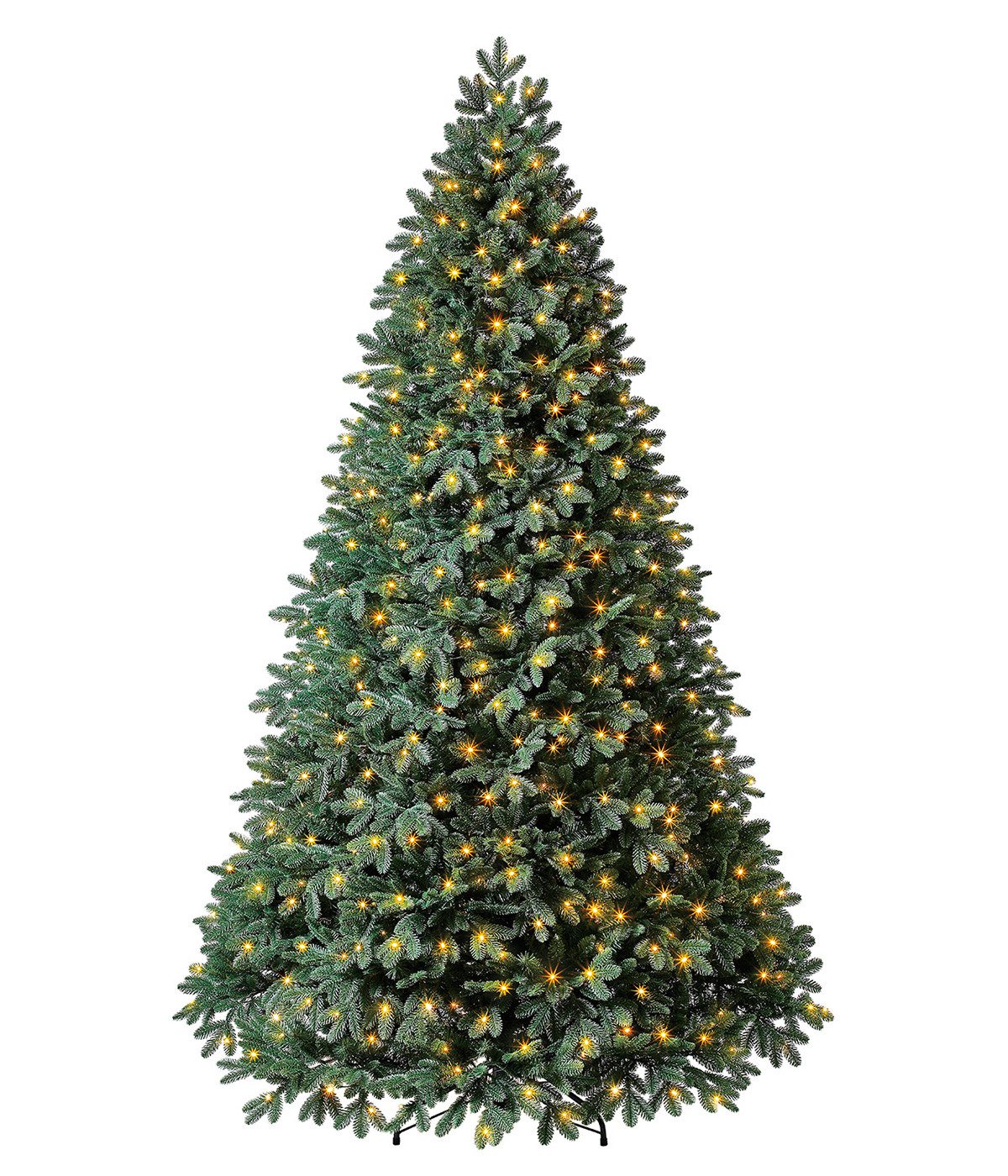 Dehner Künstlicher Weihnachtsbaum Tanne Alva, mit 650 LEDs/Ständer, Höhe 240 cm
