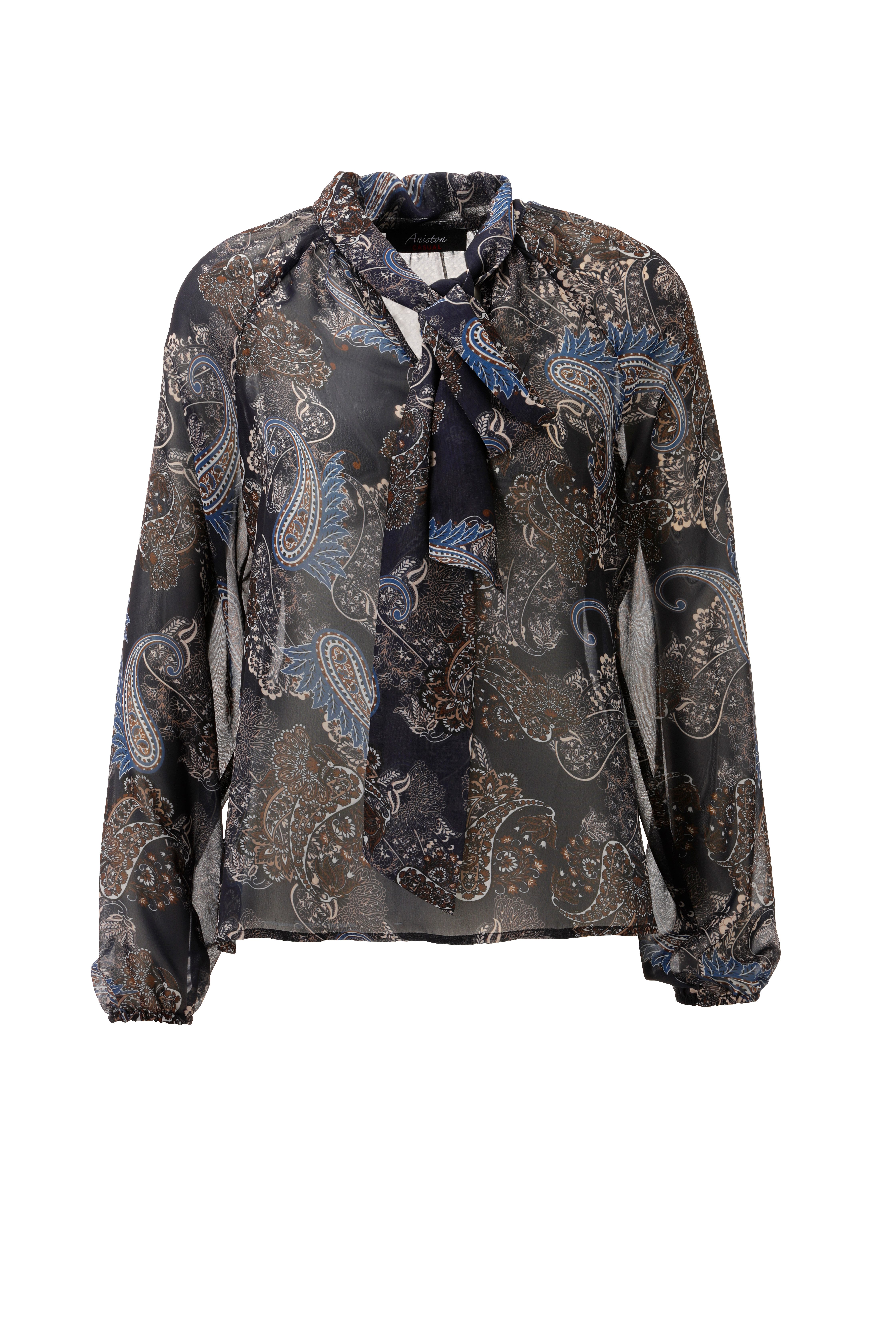 Aniston CASUAL Schlupfbluse im trendfarbenen Paisley-Muster - NEUE KOLLEKTION – Bild 5 von 5