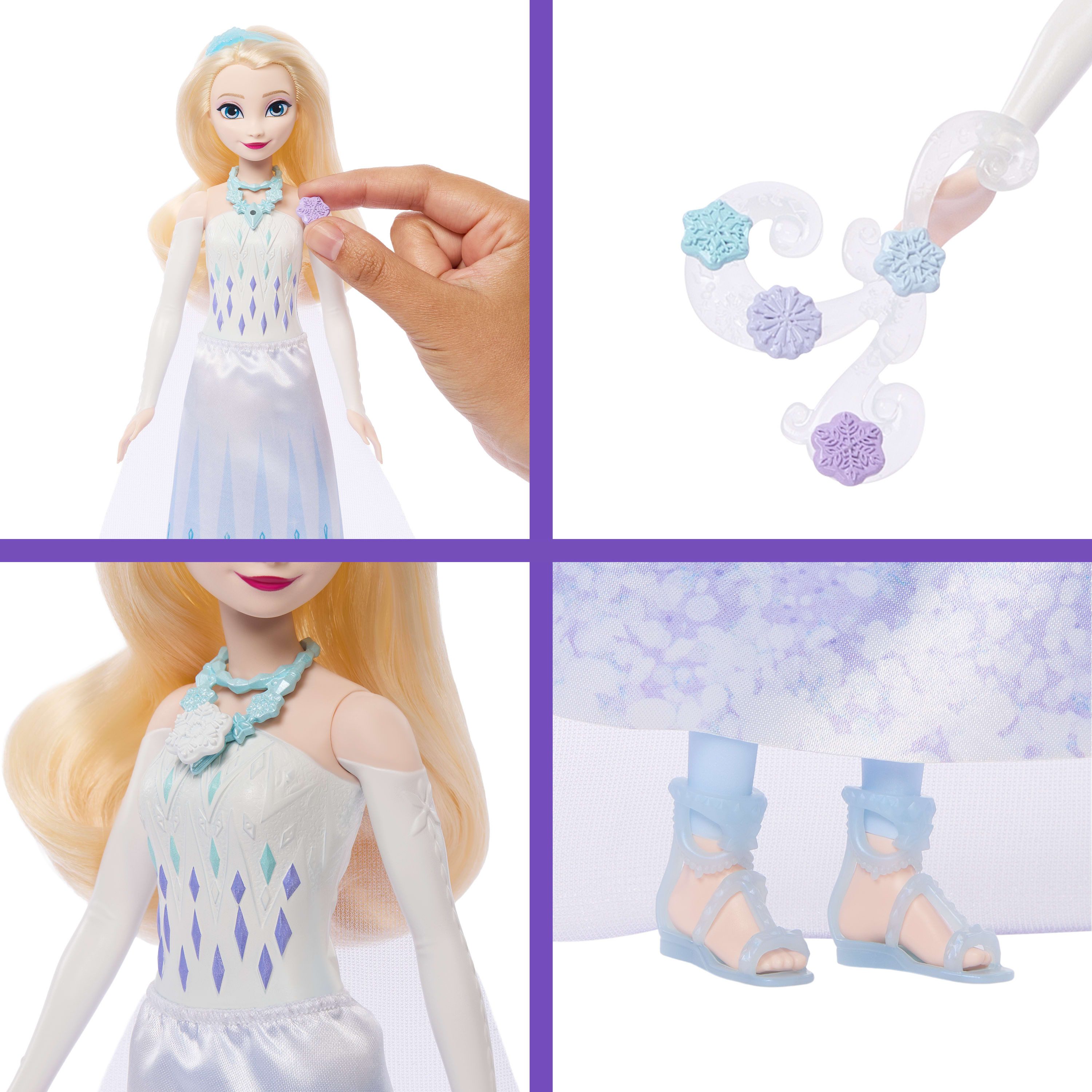 Mattel® Anziehpuppe Disney Die Eiskönigin, Juwel Reveal Elsa – Bild 3 von 5