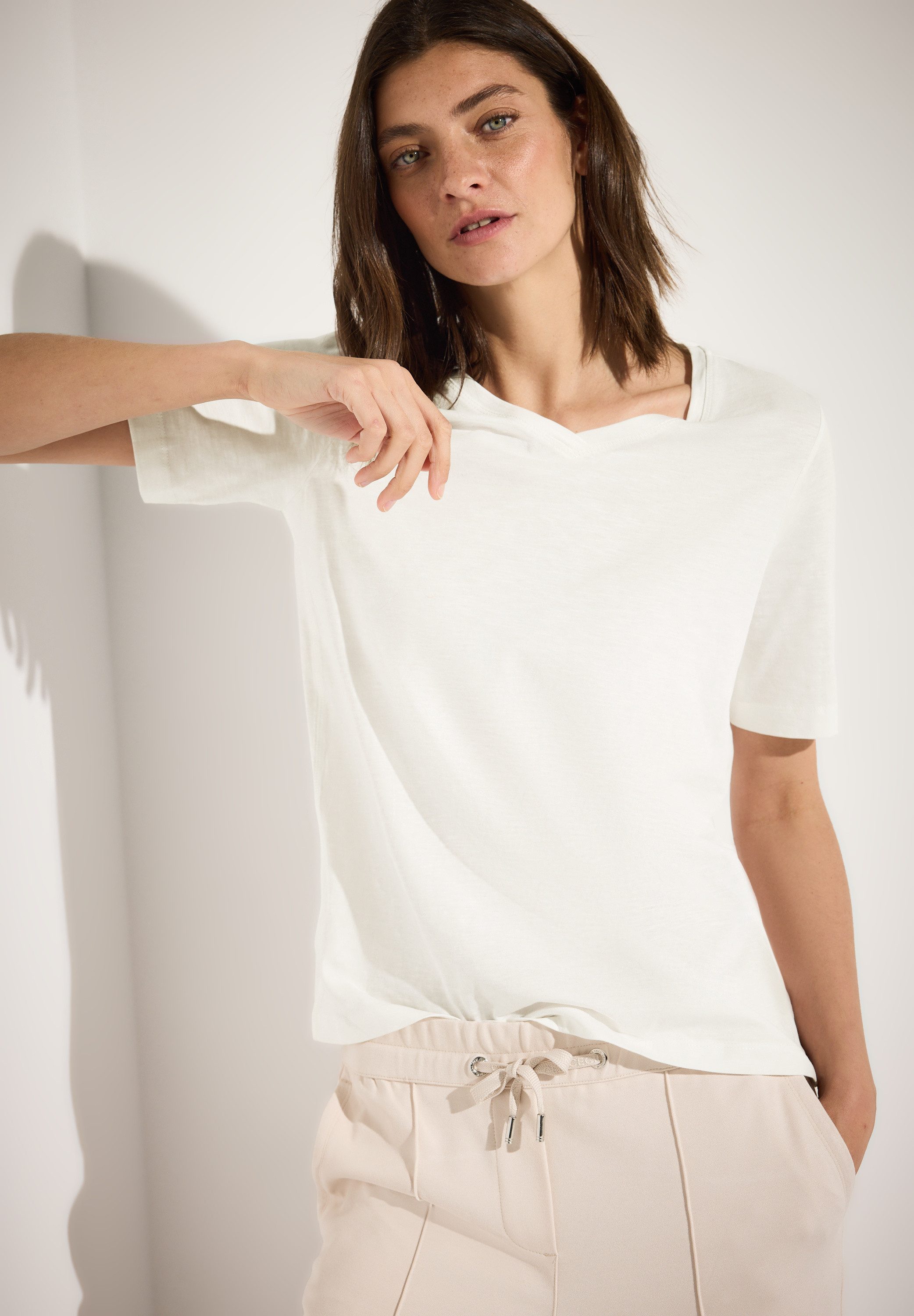 CECIL V-Shirt mit V-Ausschnitt