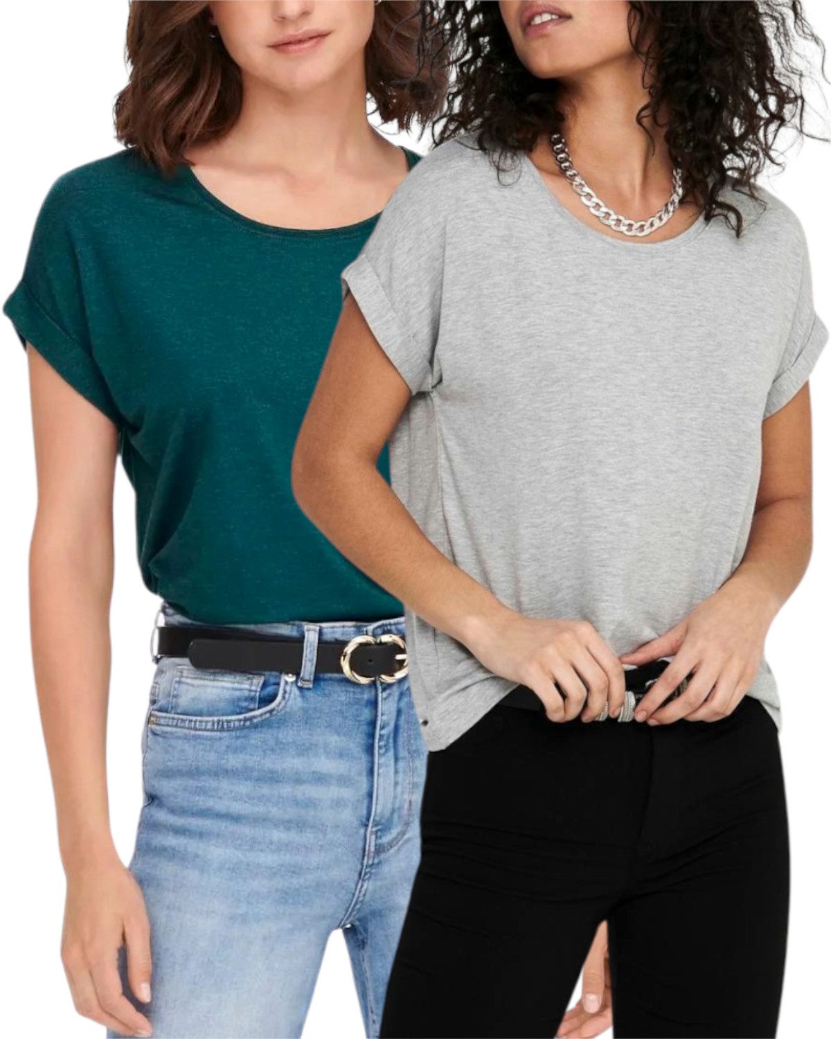 ONLY T-Shirt Stilvolles Basic Shirt mit günstig online kaufen