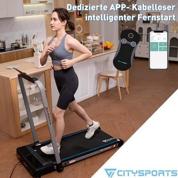 CITYSPORTS Laufband WP3S Klappbares Laufband für Zuhause 1400W Walking/Jogging Pad (Tool Kits, Schmiermittel), 1-12km/h Max.Tragfähigkeit 110 kg, Bluetooth APP-Funktion