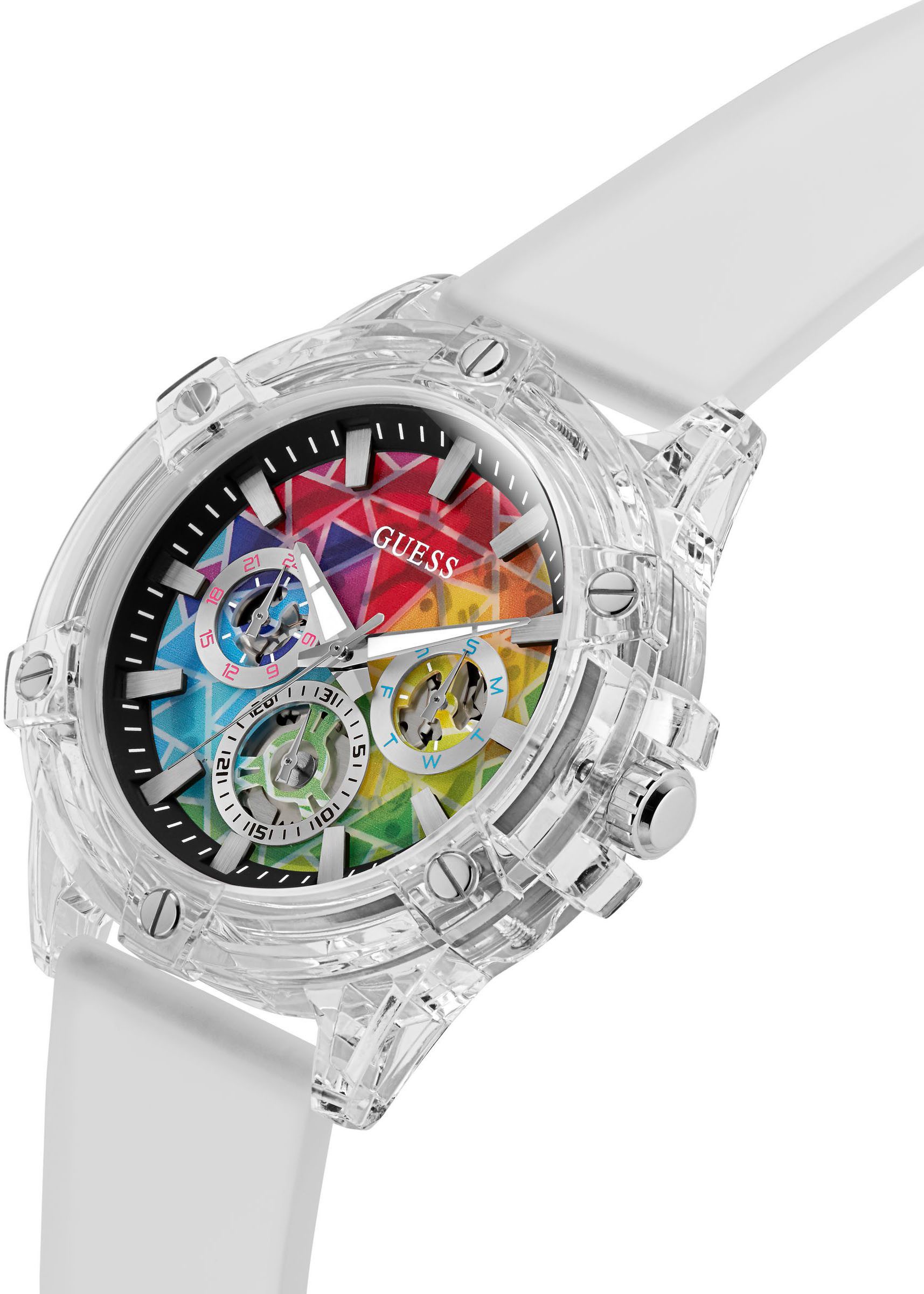 Guess Multifunktionsuhr KING GW0908G3, Quarzuhr, Armbanduhr, Herrenuhr, Dat günstig online kaufen