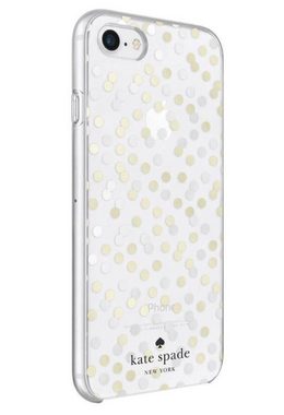 KATE SPADE NEW YORK Smartphone-Hülle Kate Spade New York Confetti Dot Glitzer Punkte Hardshell Cover Case Schutz-Hülle Schale für Apple iPhone 7 8 SE 2020 2. Generation 11,94 cm (4,7 Zoll), Dünn und leicht