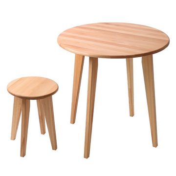 Krok Wood Esstisch Krok Wood Esstisch runder Tisch Dresden aus Massivholz in Buche