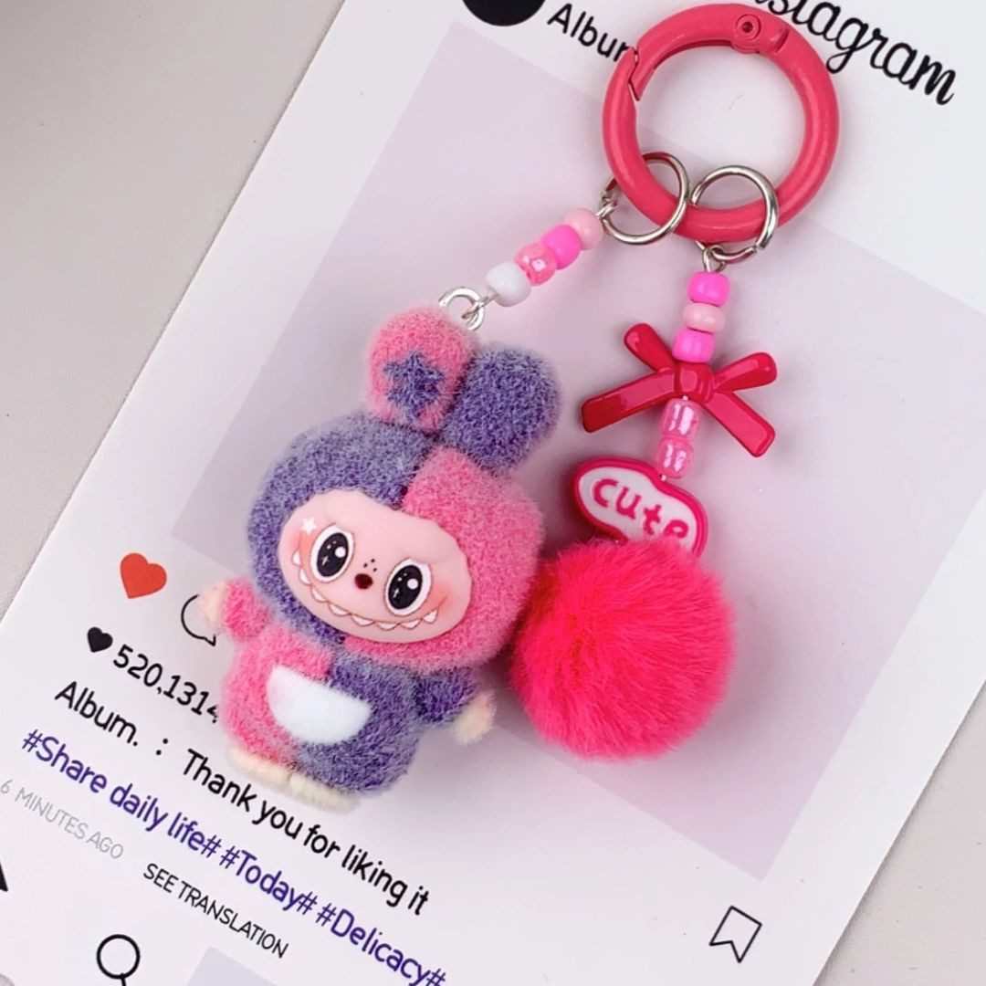suebidou Schlüsselanhänger Labubu inspirierter niedlicher Anhänger für Tasc günstig online kaufen