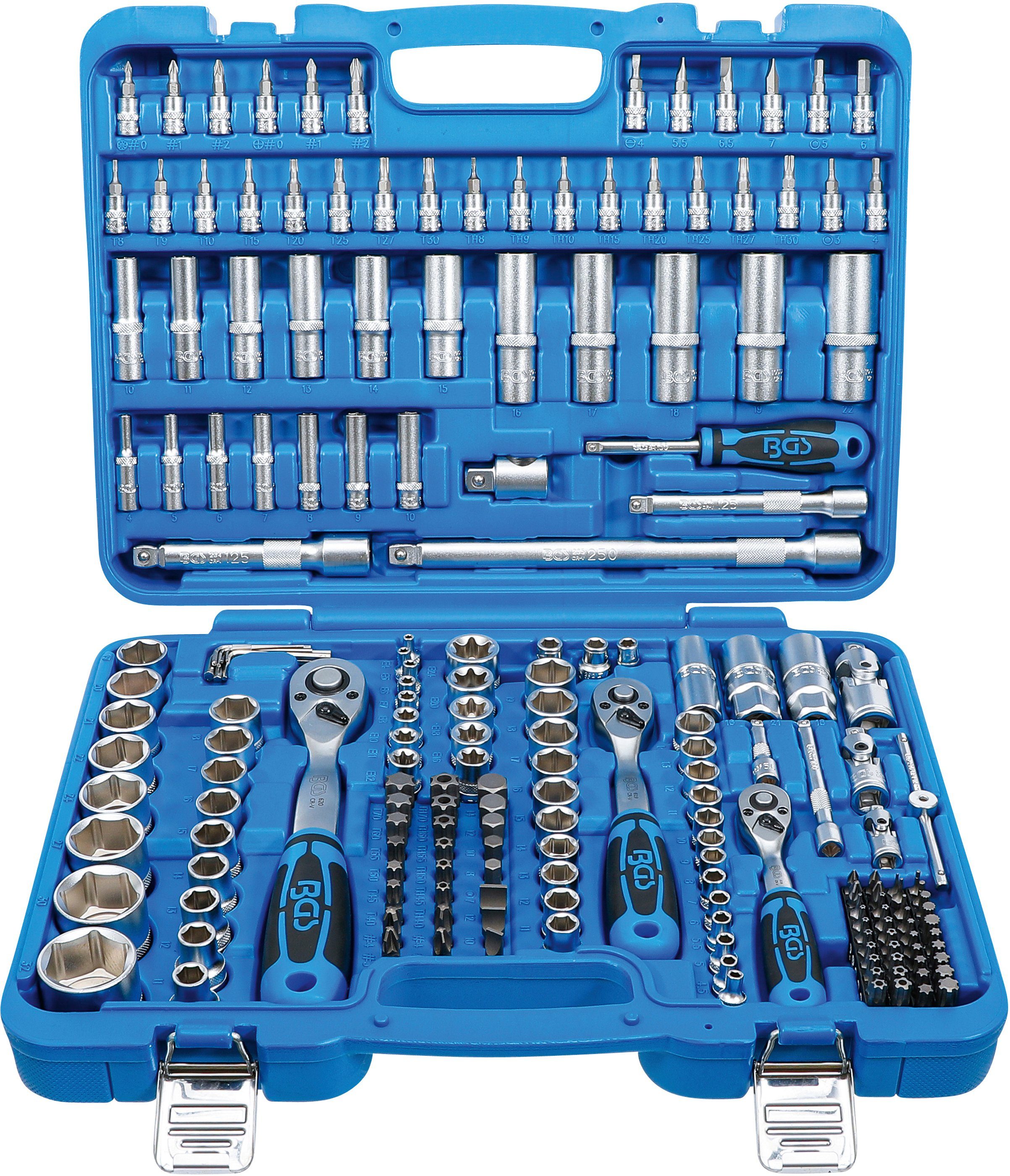 Ratsche Ratschen Steckschlüssel Satz 192-tlg. Sechskant 6,3 mm (1/4) / 10 mm