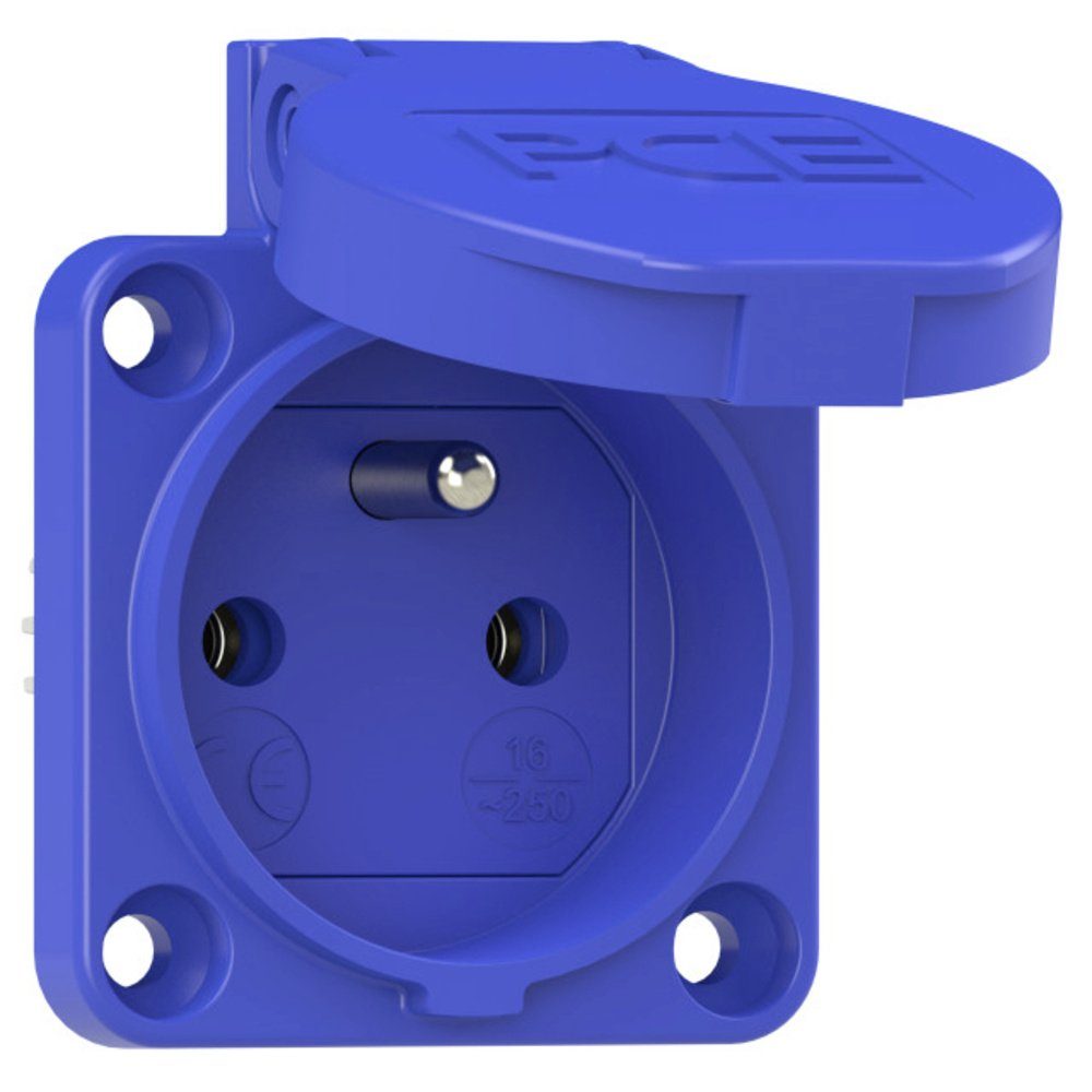 Steckdose PC Electric 104-0bs Schutzkontakt-Steckdose IP54 Blau