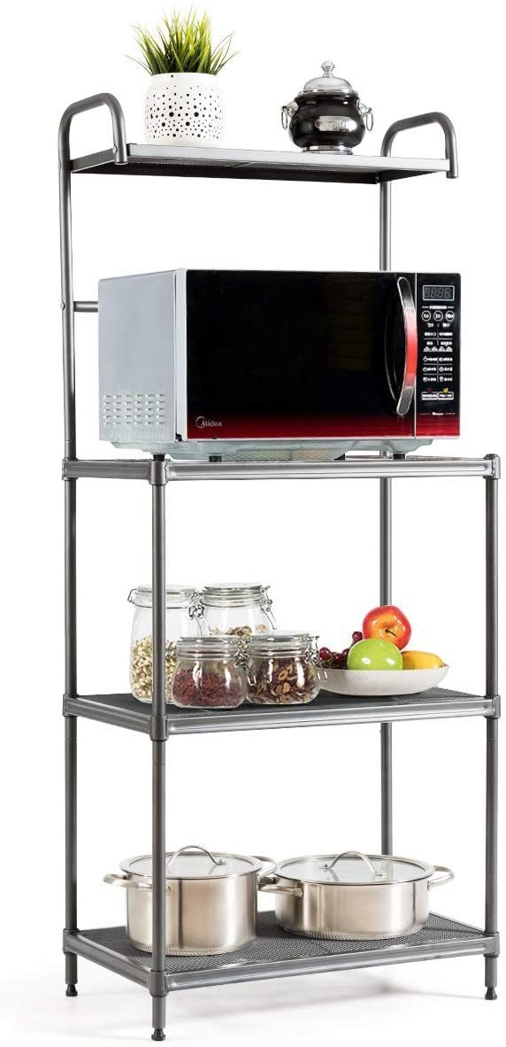 COSTWAY Küchenregal »Mikrowellenregal 4-stufig mit verstellbaren  Regalböden« online kaufen | OTTO