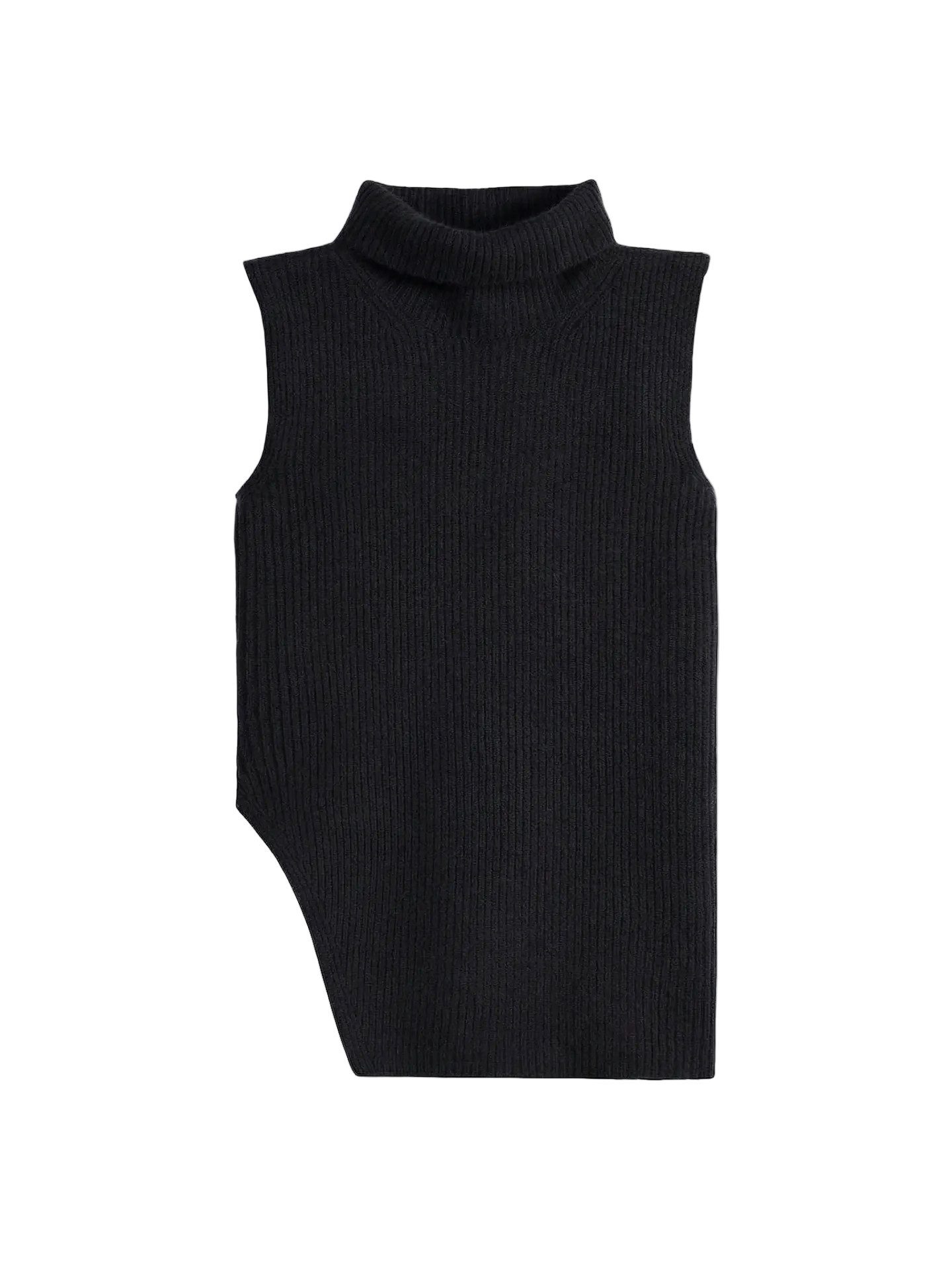 GOBI Cashmere Stricktop Turtle Neck Cashmere Vest