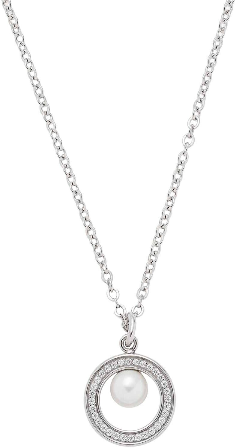 LEONARDO Kette mit Anhänger Halskette Anouka, mit Zirkonia (synth) - mit Pe günstig online kaufen