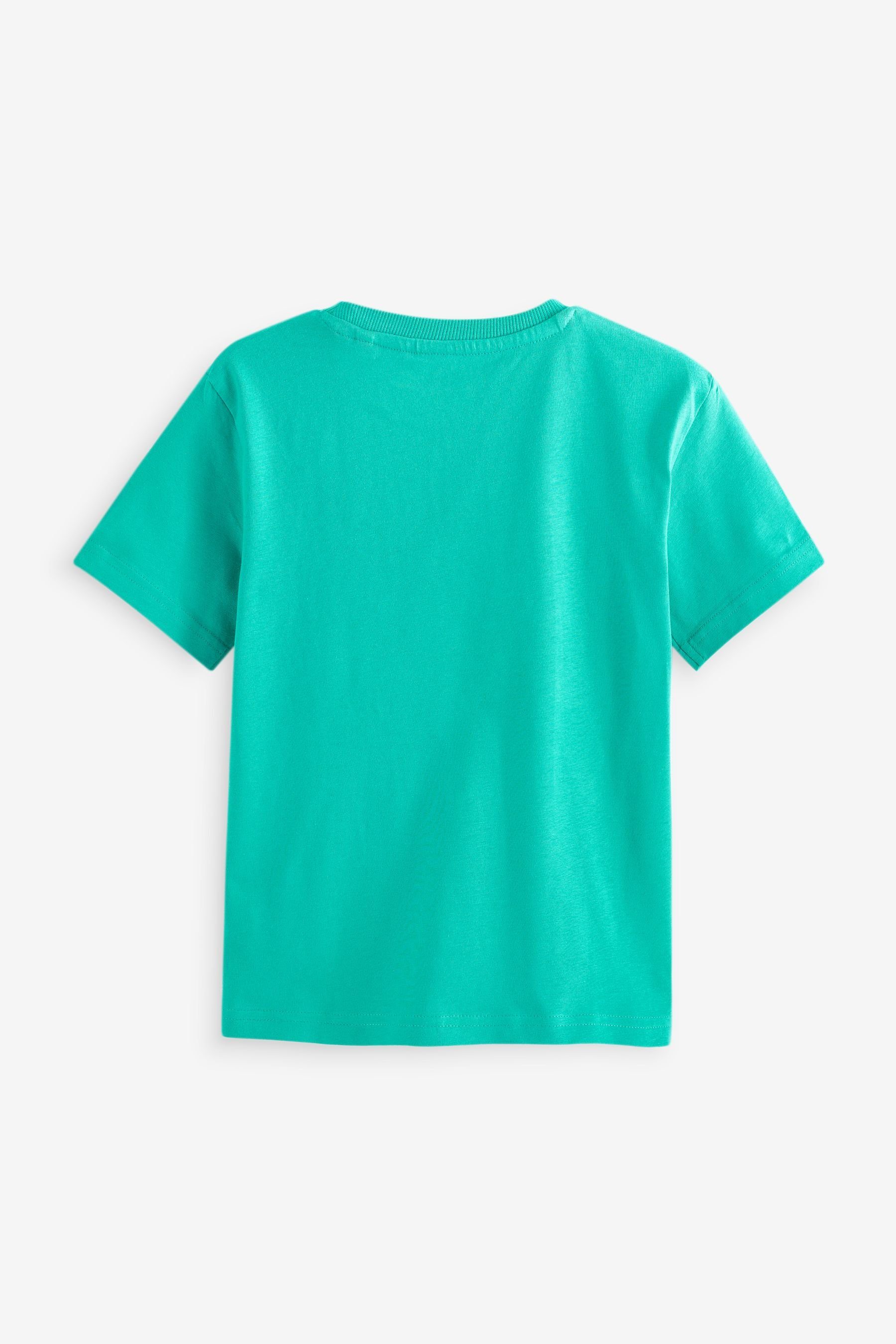 Next Gaming Pailletten T-Shirt Kurzärmeliges mit T-Shirt Controller Teal (1-tlg) Blue