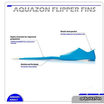 AQUAZON Flosse FLIPPER Schnorchelflossen, Taucherflossen, Schwimmflossen