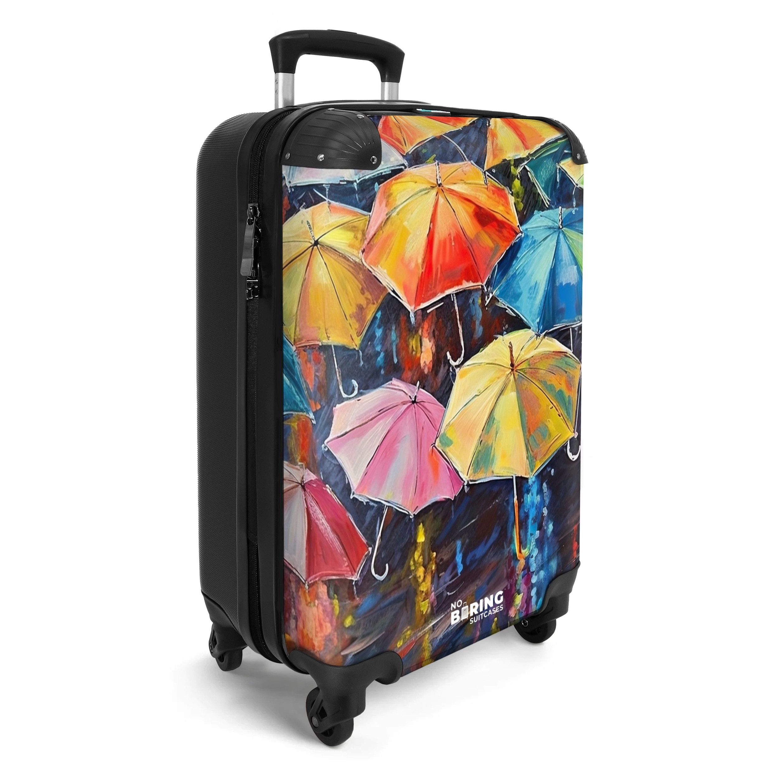 NoBoringSuitcases.com© Hartschalen-Trolley Regenschirme - Malerei - günstig online kaufen