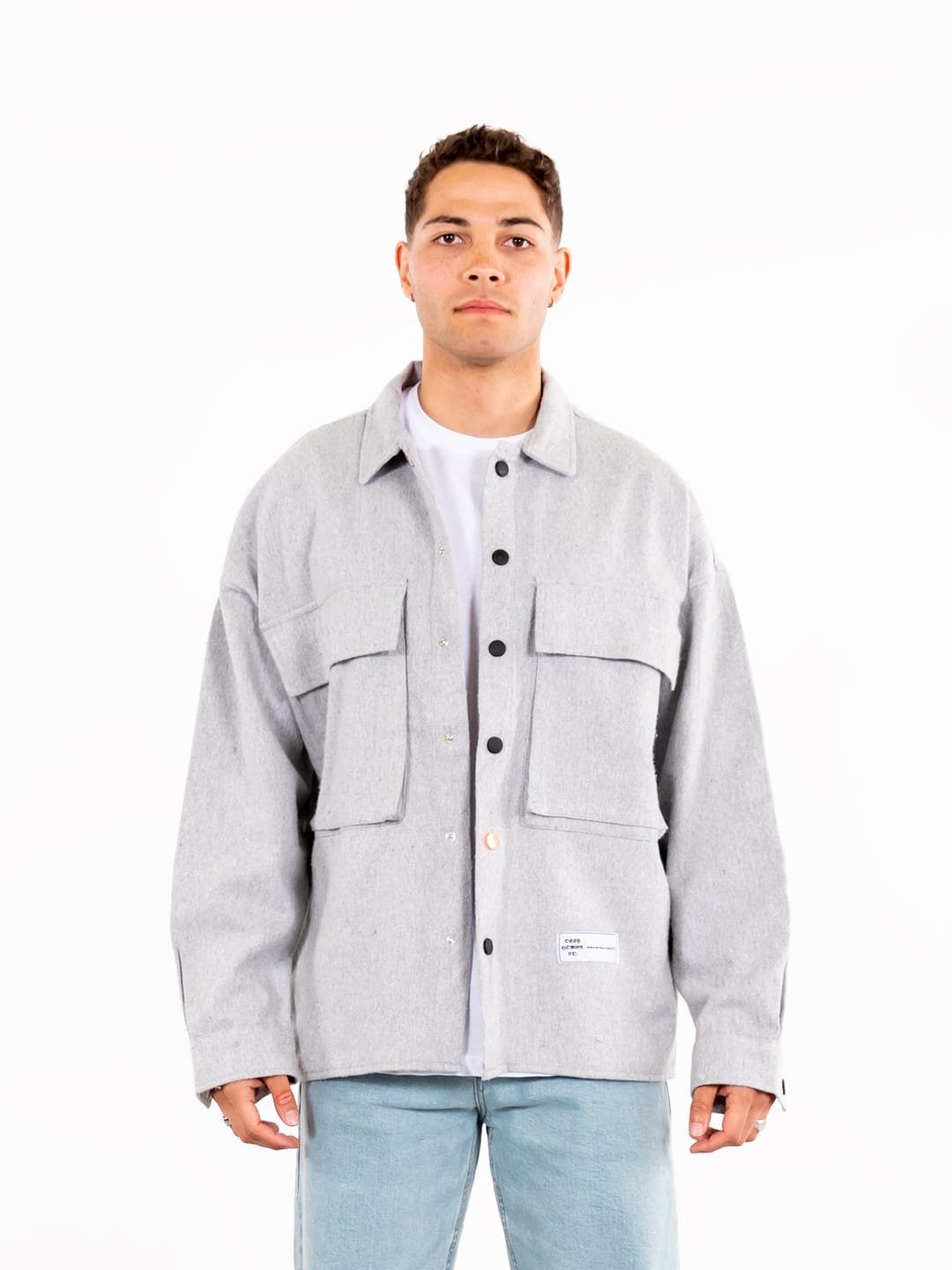 COFI Casuals Hemdjacke Hemdjacke Oversize Herren Kleidung Hemd Unisex Overshirt