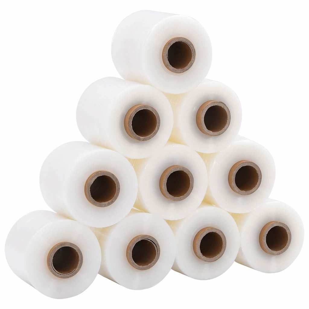Bastelkartonpapier Stretchfolie mit Griff 10 Stk. Transparent 23 μm 50 cm x 150 m