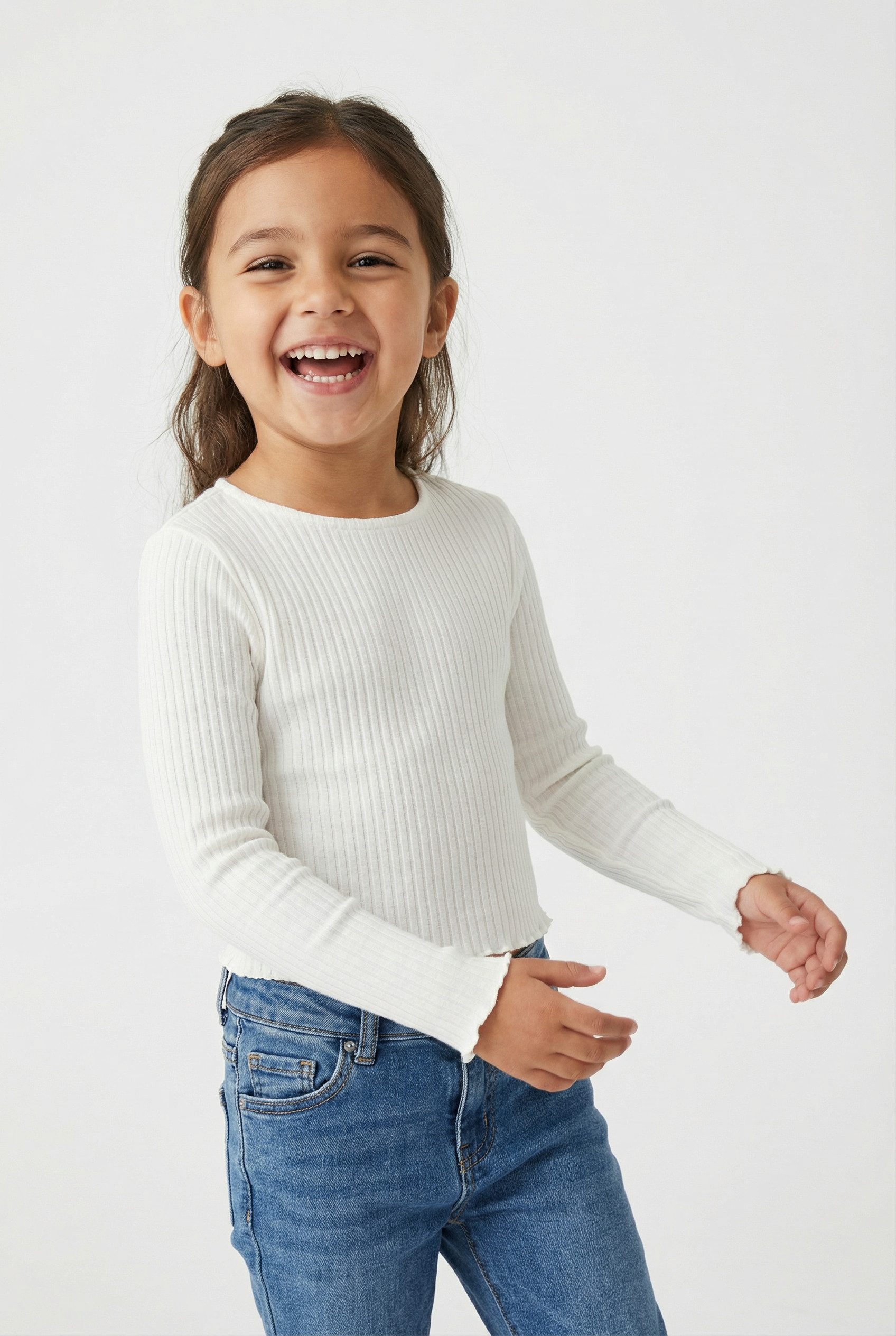Langarmshirt KOGNELLA L/S O-NECK TOP JRS NOOS