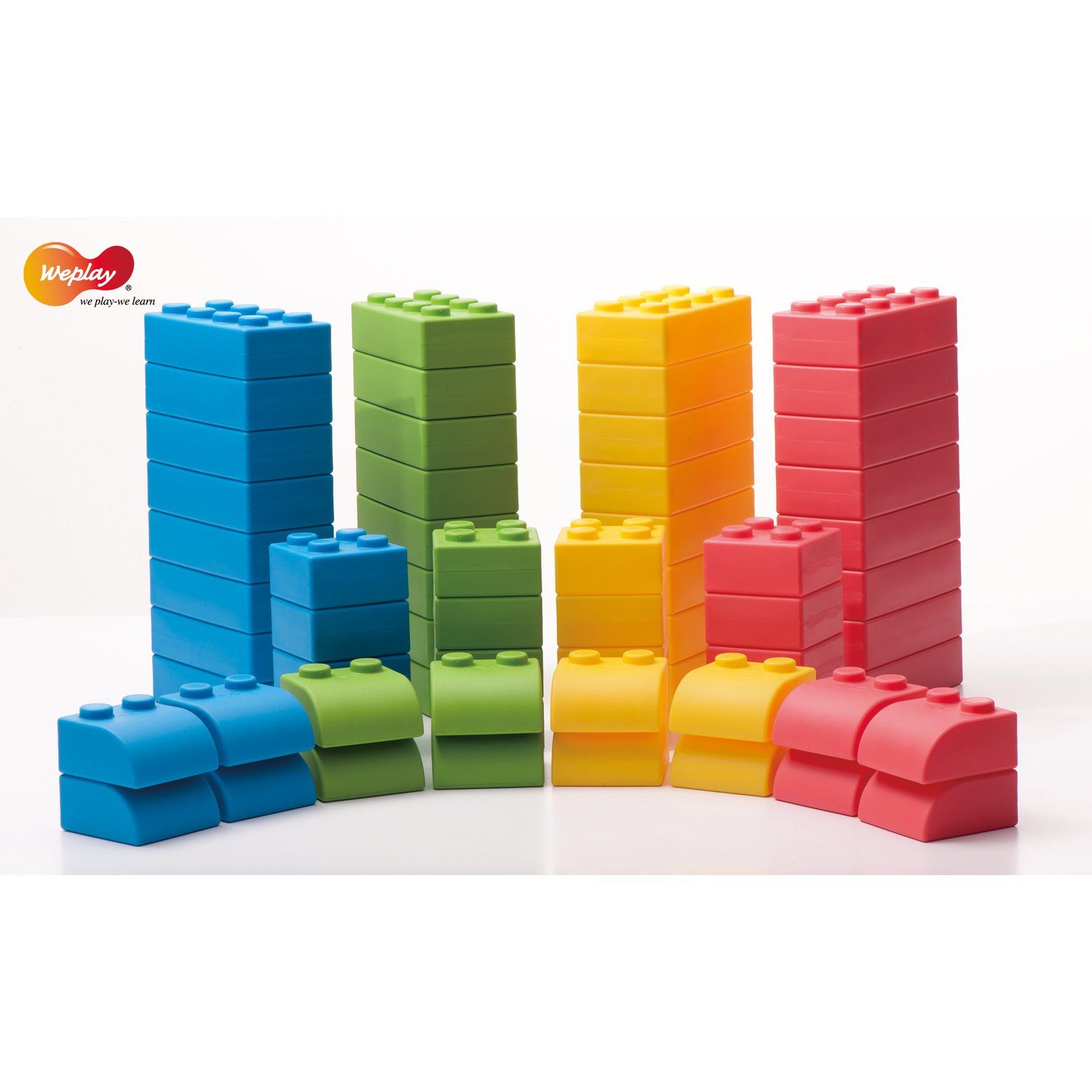 Motorikschleife Q-Blocks Kreativ Soft Bausteine