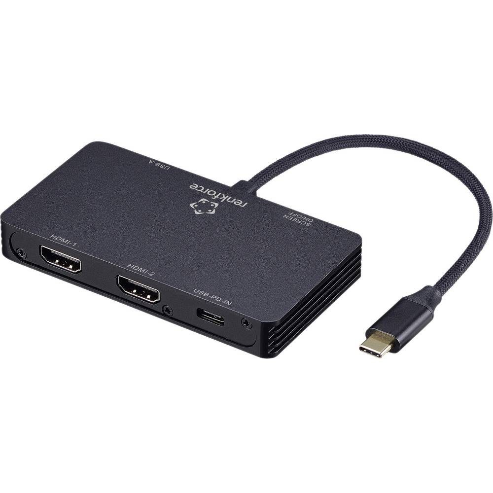 Renkforce Laptop-Dockingstation USB-C® Dockingstation RF-USBHA-480 Passend für Marke Dockingstations: