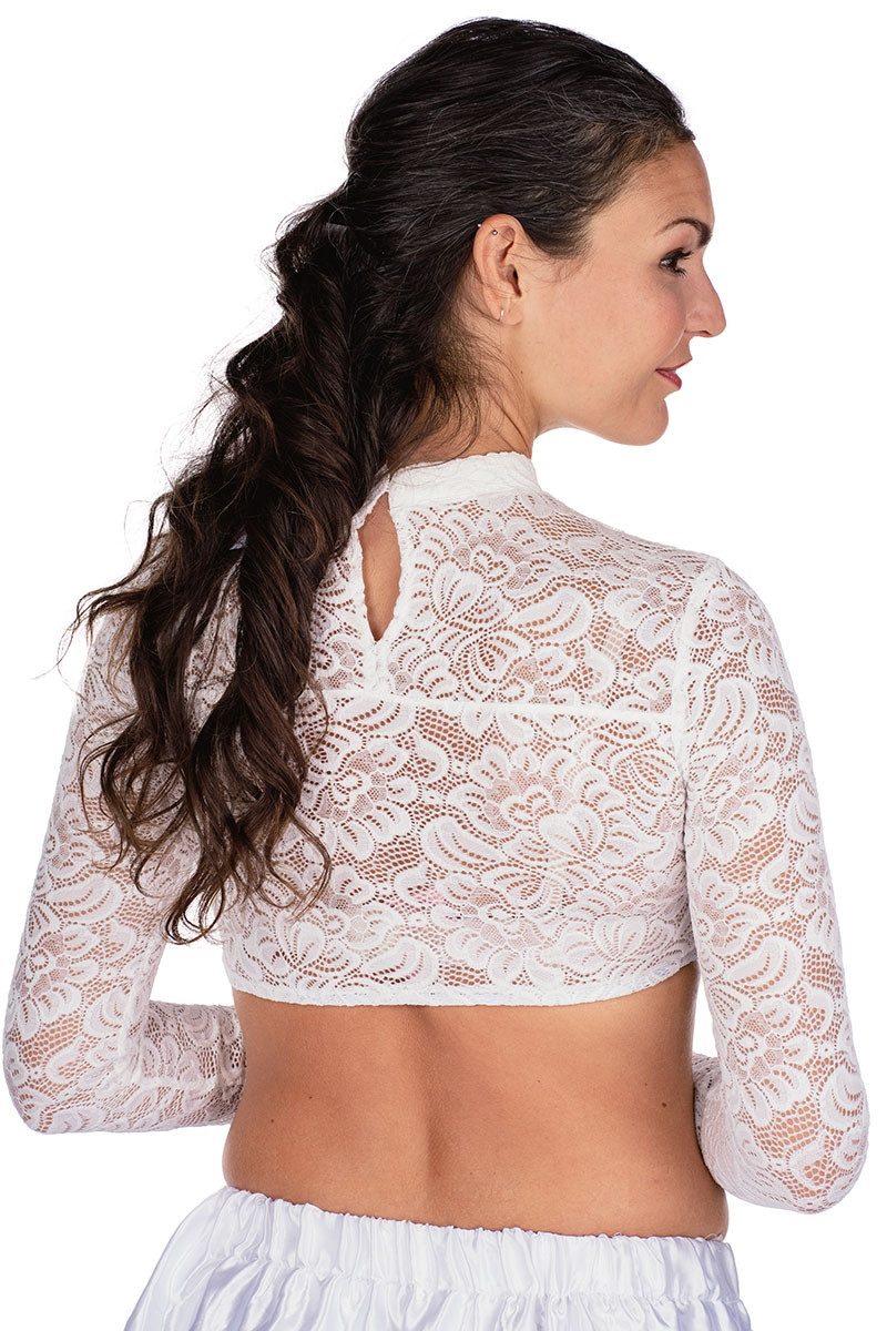 Spieth & Wensky Dirndlbluse Dirndlbluse - ANDORA LA - offweiß, schwarz günstig online kaufen