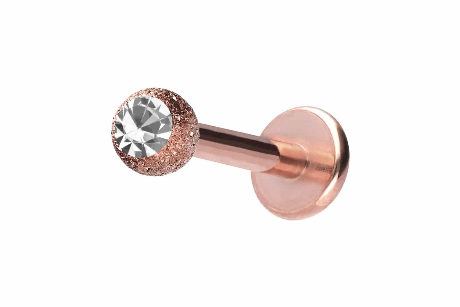 PIERCINGLINE Piercing-Set Chirurgenstahl Labret DIAMANTOPTIK + KRISTALL (La günstig online kaufen