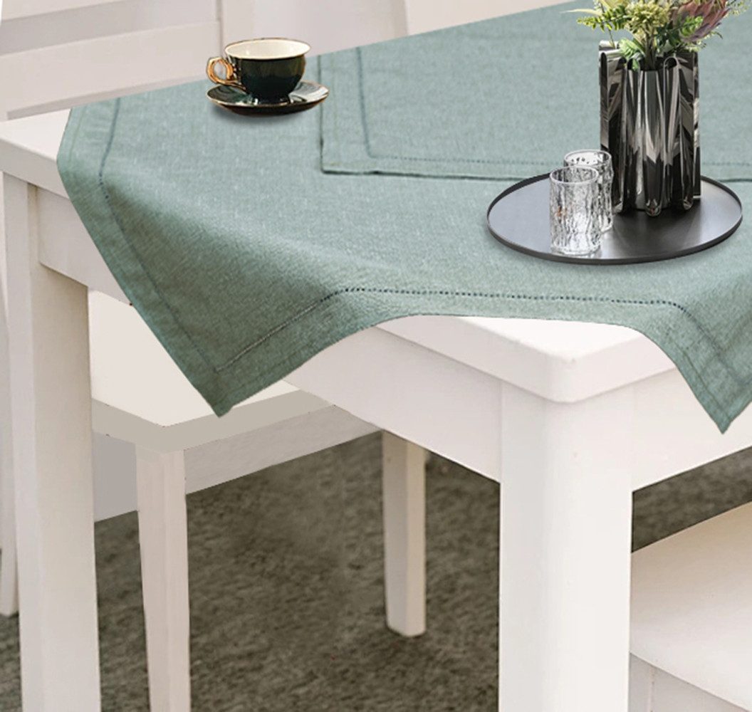 OTTO home Tischdecke Sebastien (1-tlg), 80x80, Leinenoptik, Tischdecke, Tischdekoration, Einfarbig