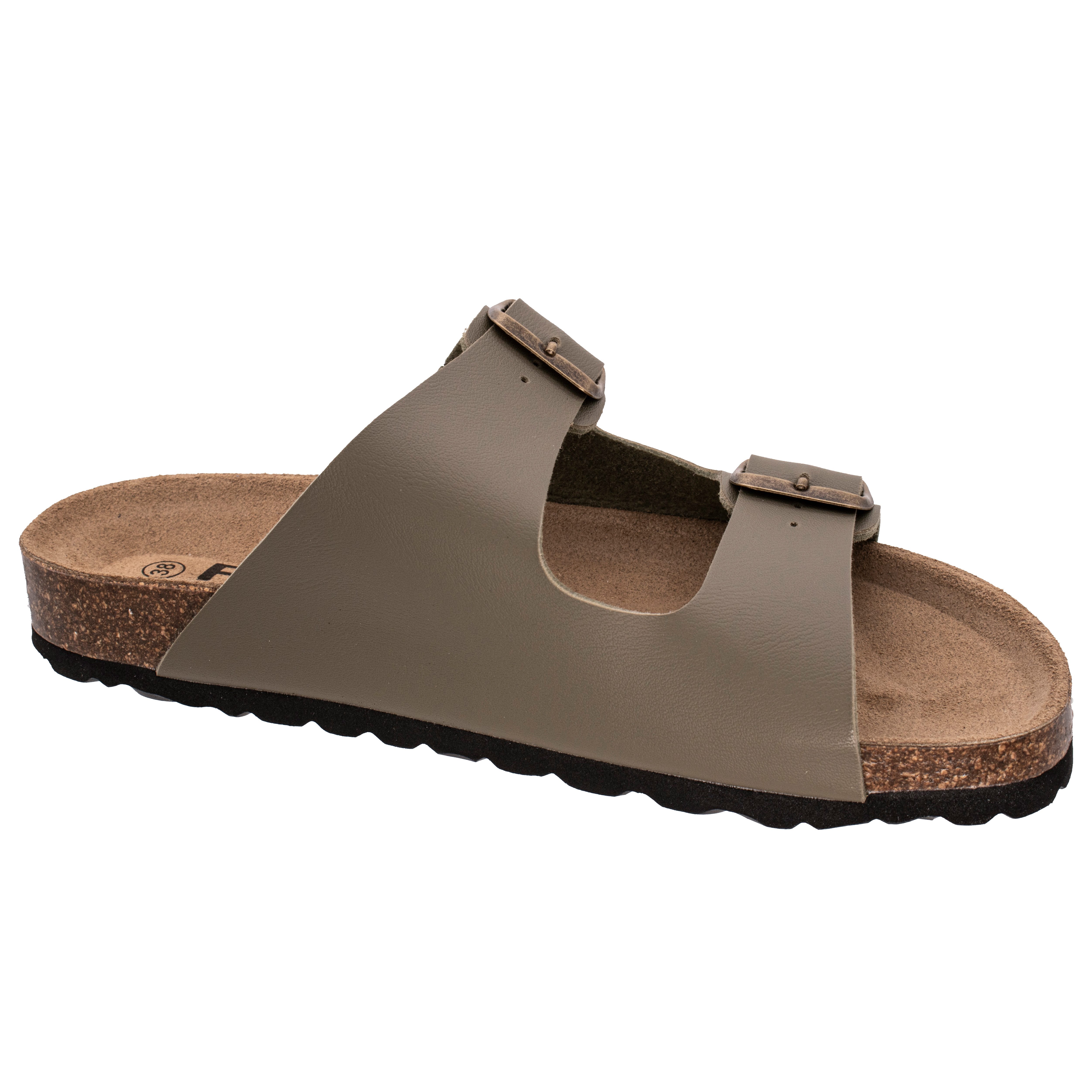 Fischer-Markenschuh Ella Pantolette aus Vegano, mit Fleecefutter, ergonomisch geformtes Lederfußbett – Bild 2 von 5