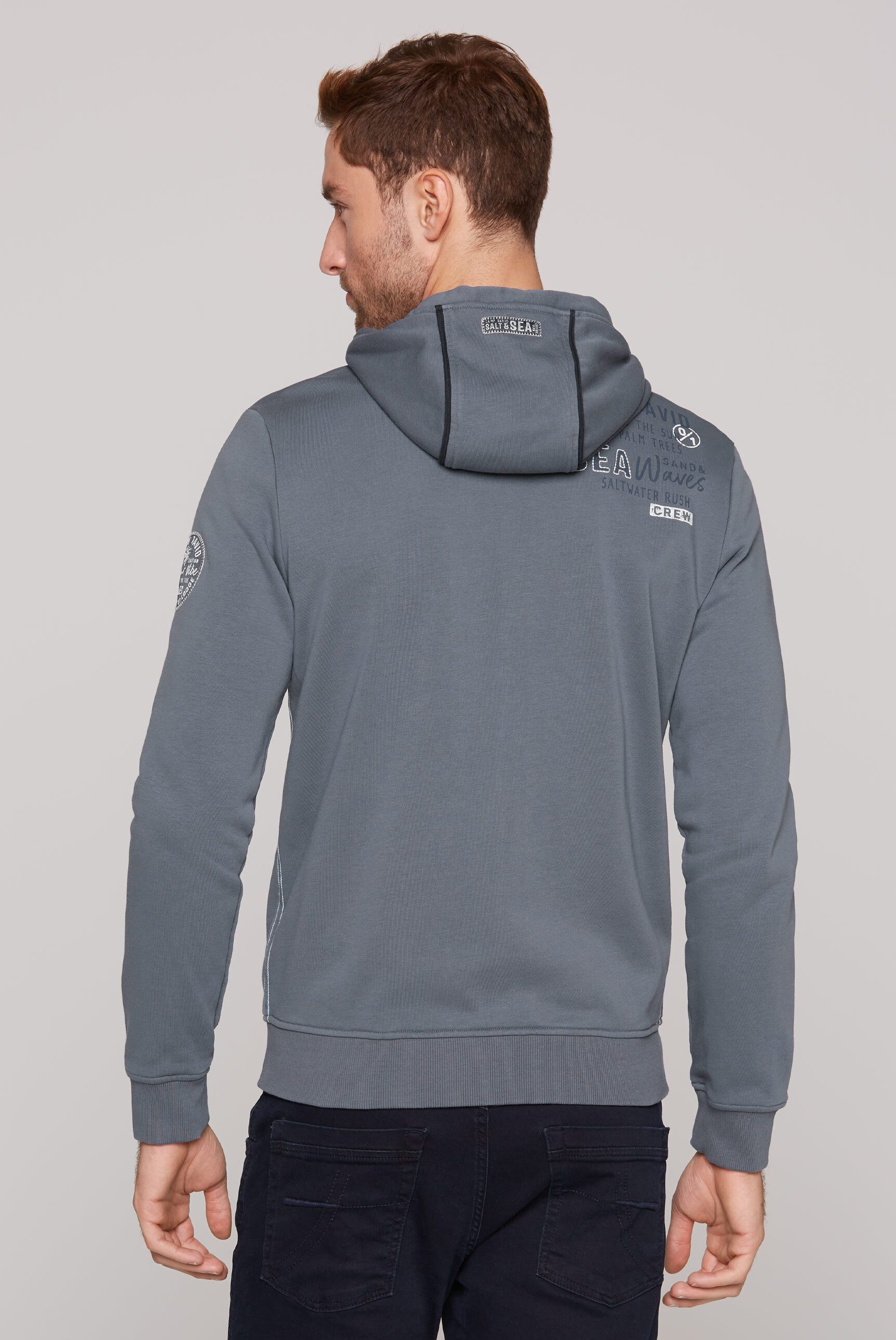 CAMP DAVID Kapuzensweatjacke mit Baumwolle