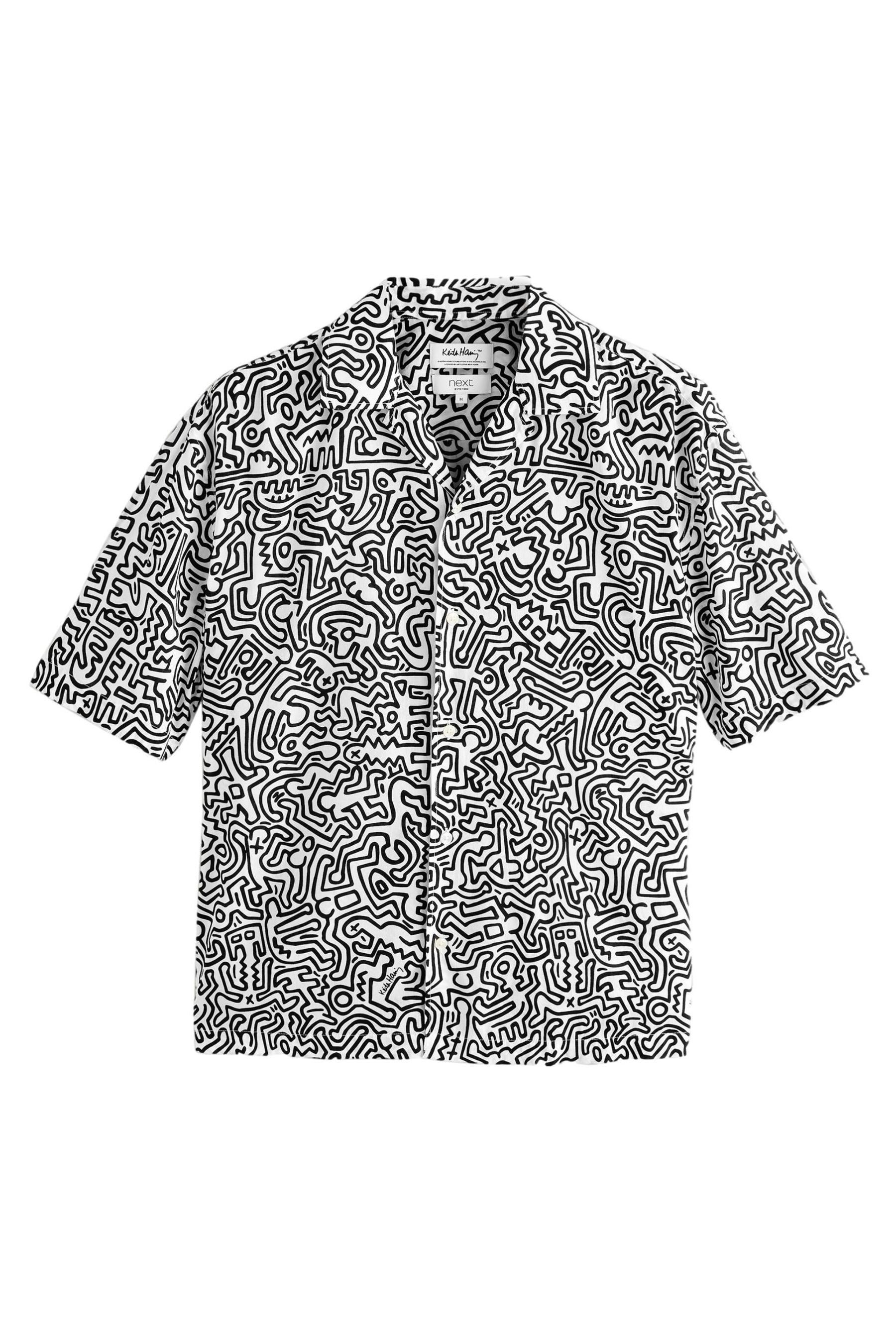 Next Kurzarmhemd Kurzarmhemd mit Print, Keith Haring (1-tlg) günstig online kaufen