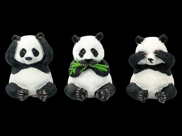 Figuren Shop GmbH Tierfigur Drei weise Panda Figuren - Nichts Böses - Tier Dekoration