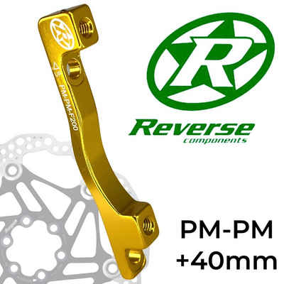 Reverse Scheibenbremse Reverse Bremsscheiben Adapter PM-PM Ø 200mm +40mm Gold