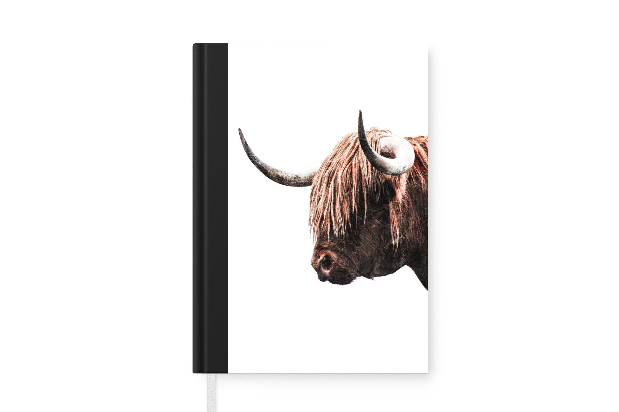 MuchoWow Notizbuch Schottische Highlander - Tiere - Kühe, Journal, Merkzettel, Tagebuch, Notizheft, A5, 98 Seiten, Haushaltsbuch