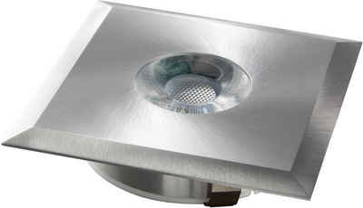 HEITRONIC LED Einbaustrahler Austin, LED fest integriert, Warmweiß, Einbauleuchte,LED-Downlight,Edelstahlgehäuse, sehr geringe Einbautiefe