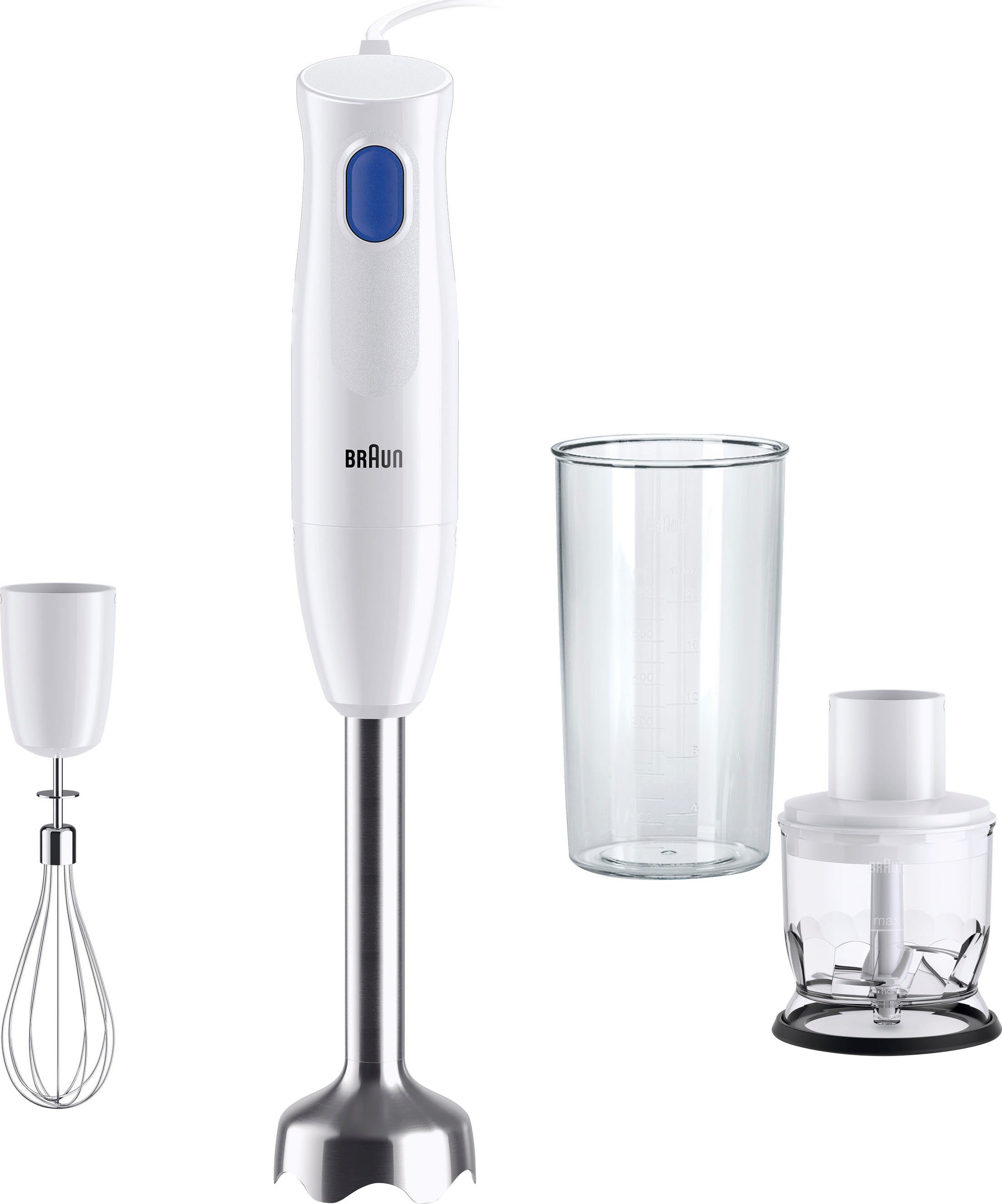 Braun Stabmixer MQ10.202M WH MultiQuick 1, 450 W