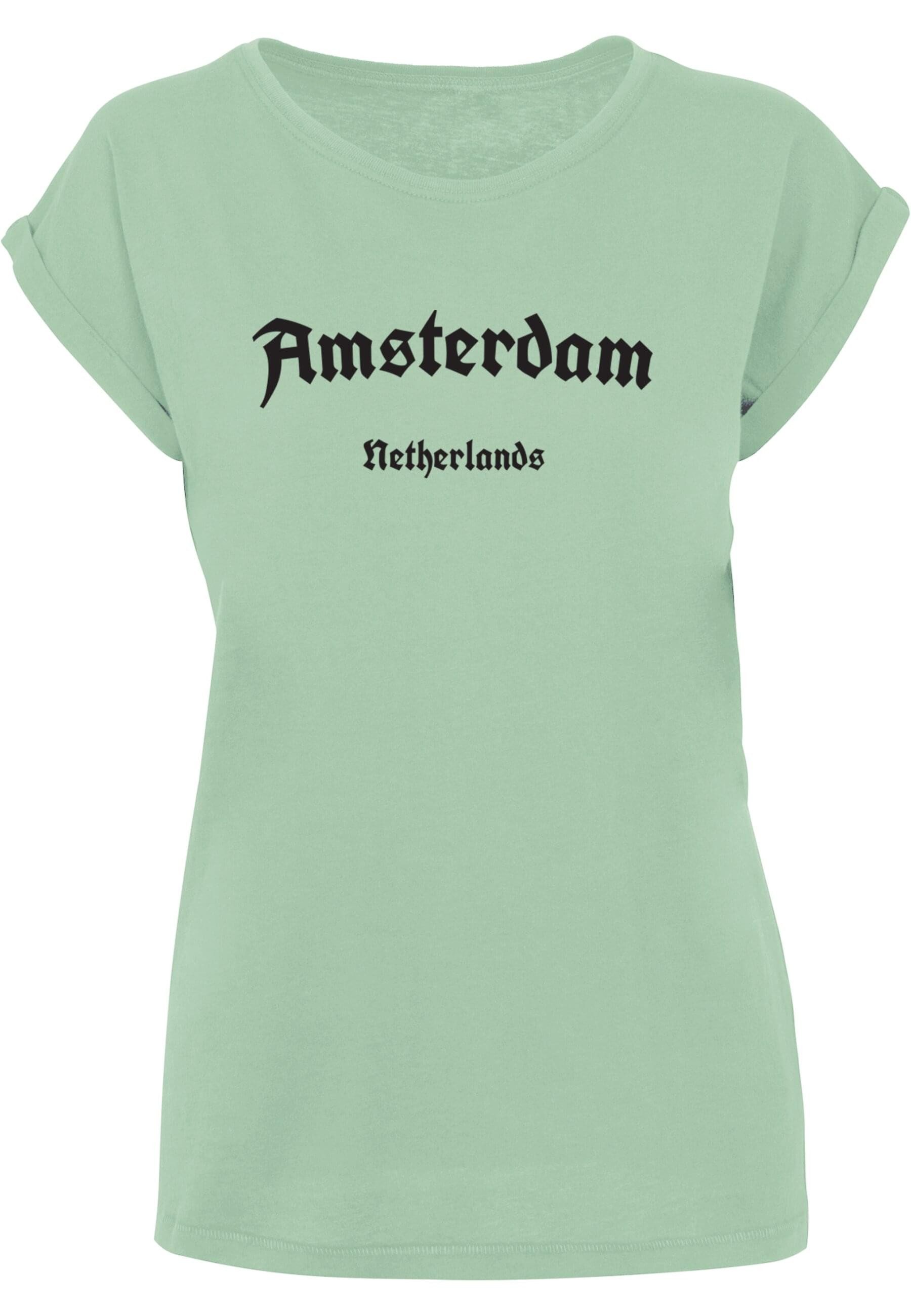 Merchcode T-Shirt Merchcode Damen Ladies Amsterdam Extended Shoulder Tee (1-tlg)