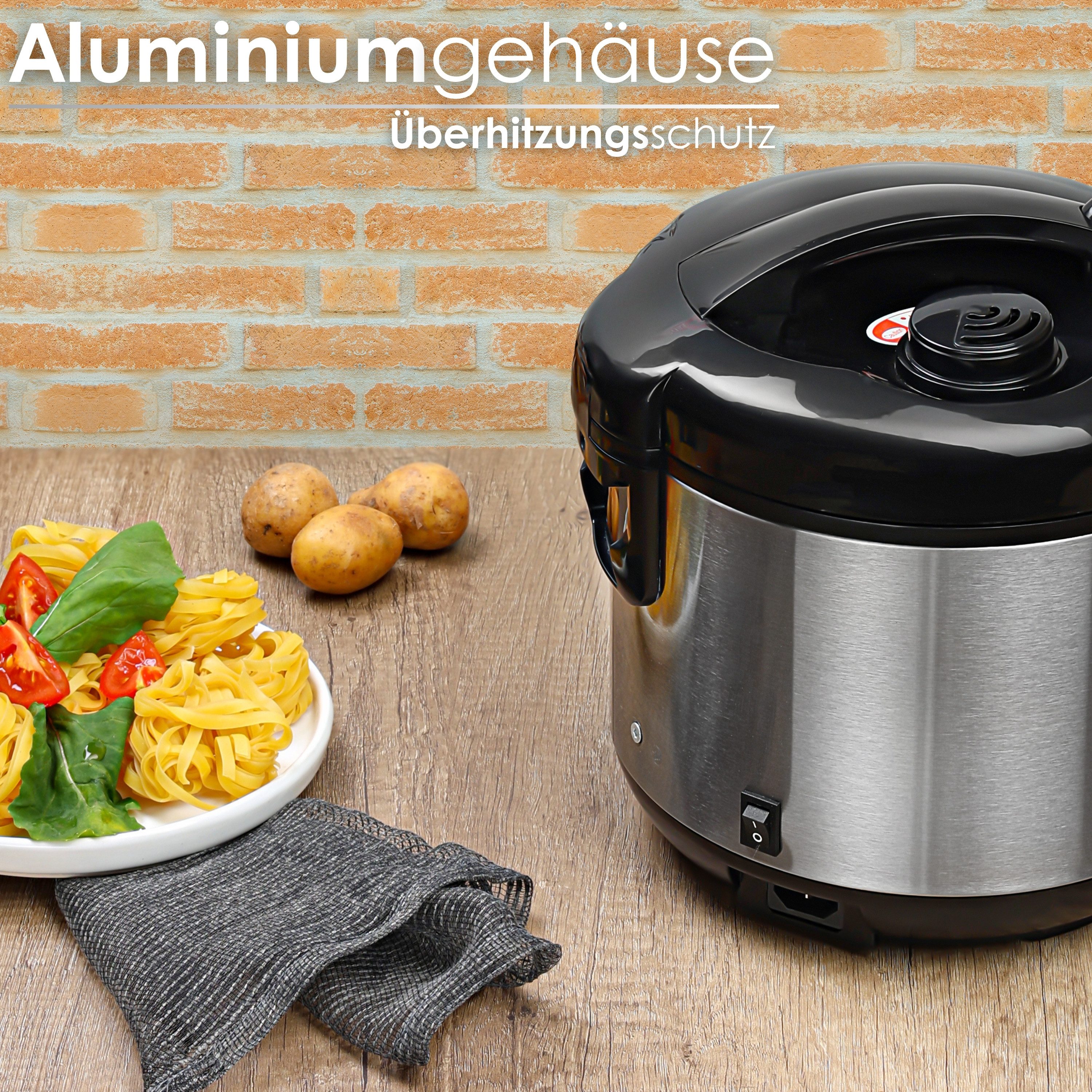 Zilan Reiskocher ZLN-2793, 500 W, Edelstahlgehäuse, Warmhaltefunktion