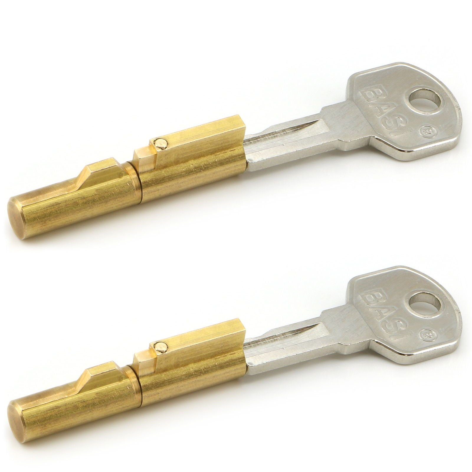 BASI Einsteckschloss 2 x BASI® Schlüssellochsperrer GL 2 Schlüssel SS12 Typ 9000-1201
