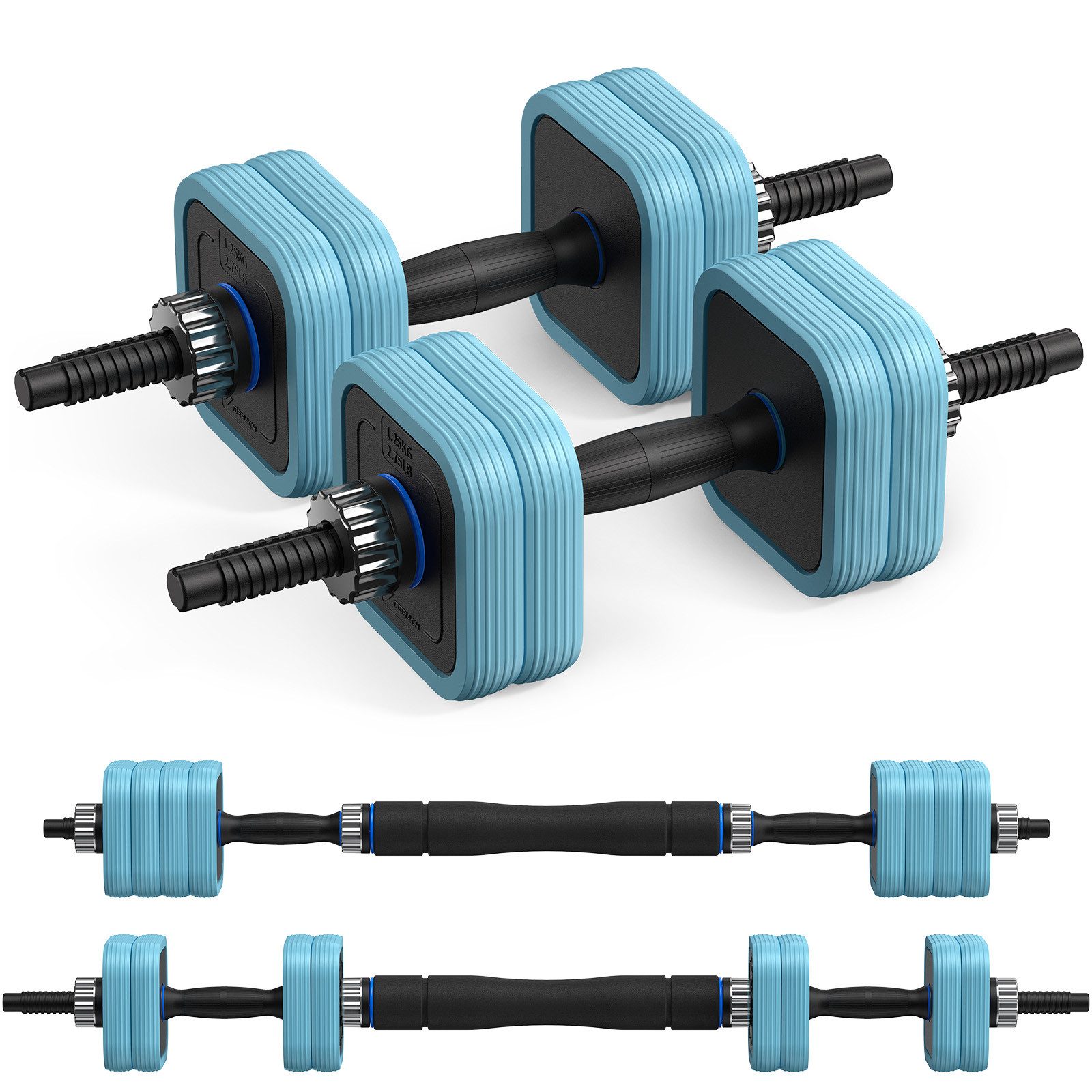 Kurzhantel Hantel-Set, Verstellbare Hanteln, 2er Kurzhantel Langhantel 10kg/20kg